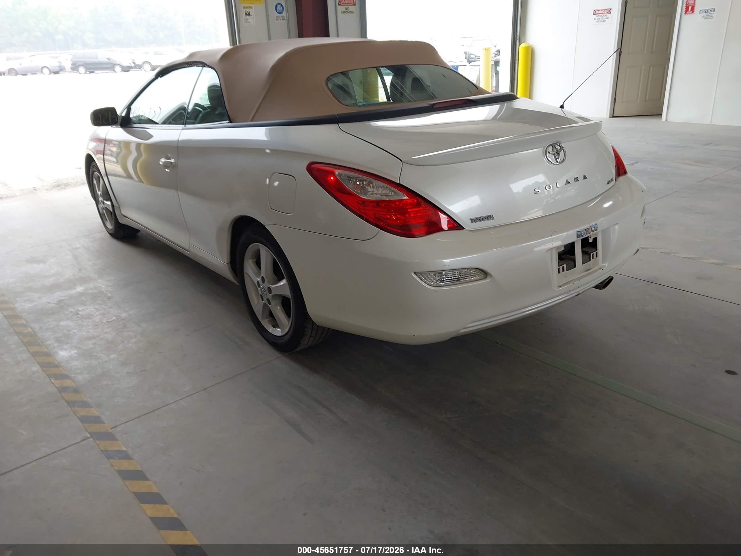2008 Toyota Camry Solara Sle White vin: 4T1FA38P58U148865