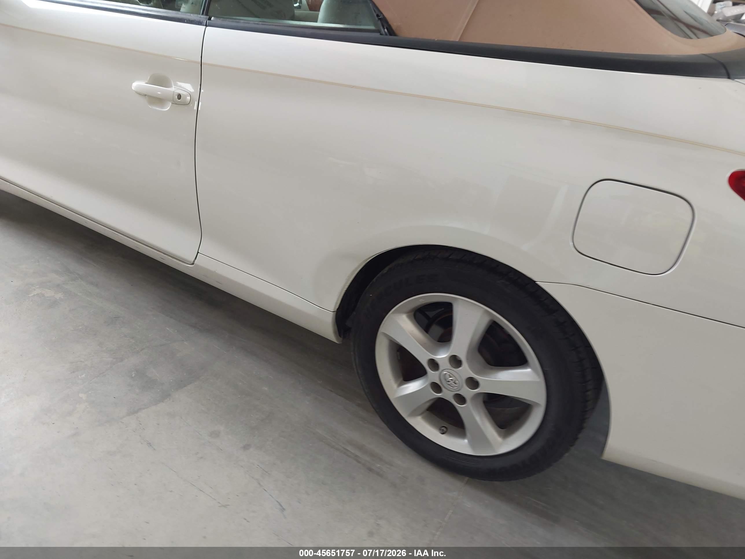 2008 Toyota Camry Solara Sle White vin: 4T1FA38P58U148865