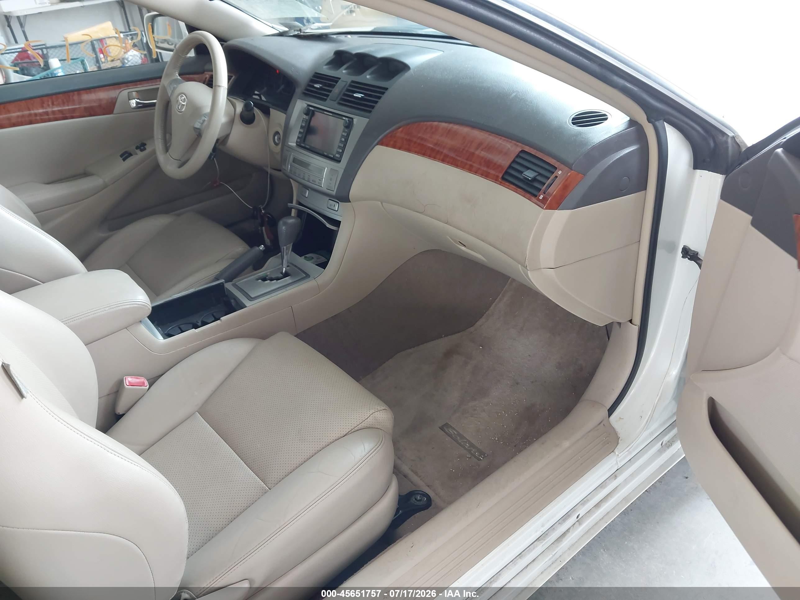 2008 Toyota Camry Solara Sle White vin: 4T1FA38P58U148865