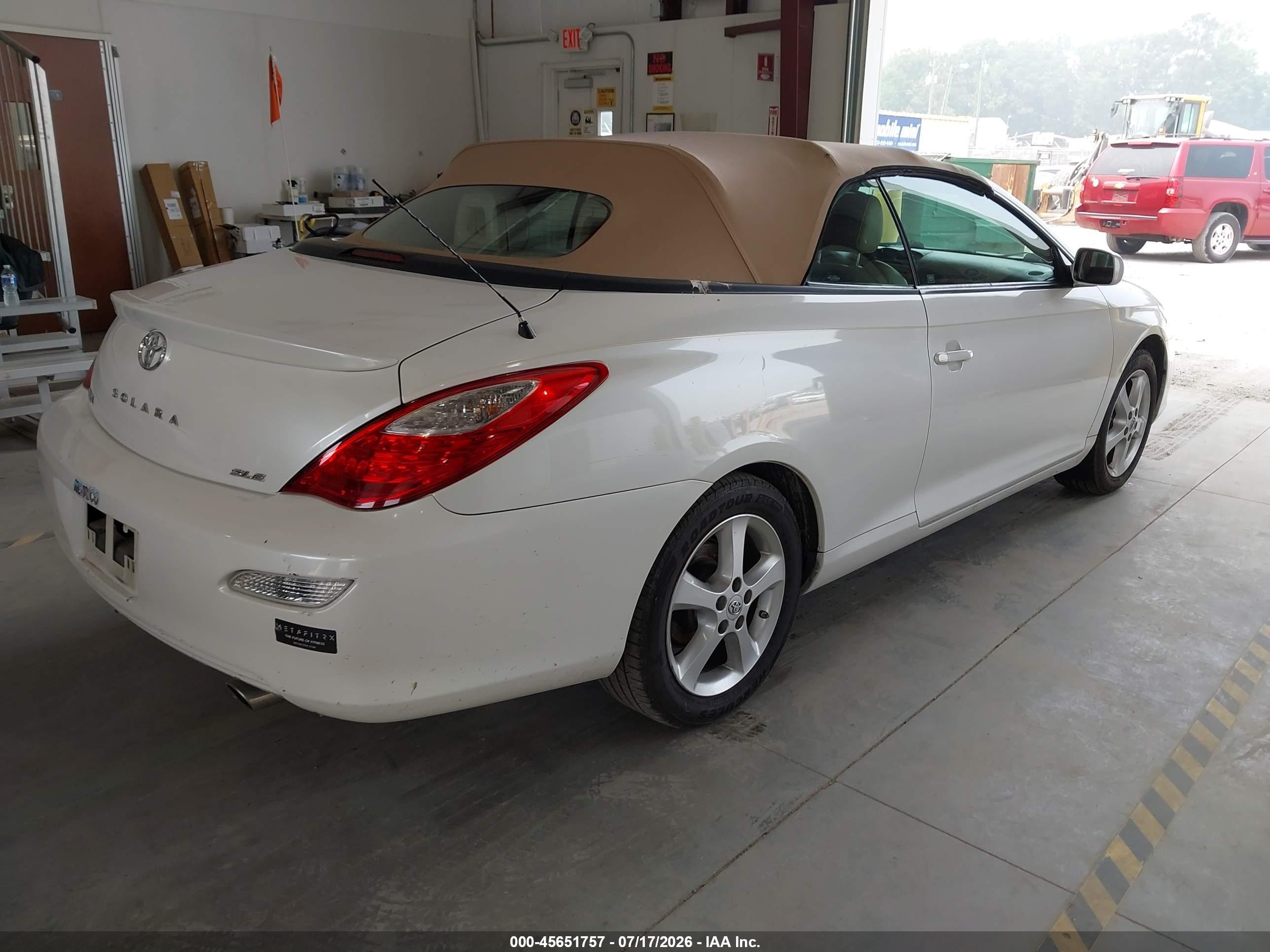 2008 Toyota Camry Solara Sle White vin: 4T1FA38P58U148865