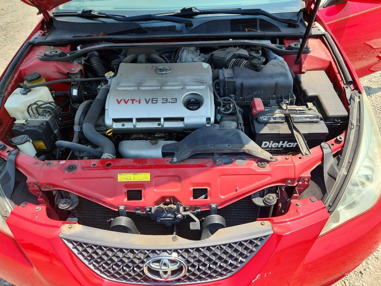 2008 Toyota Camry Solara Sle V6 Red vin: 4T1FA38P58U149790