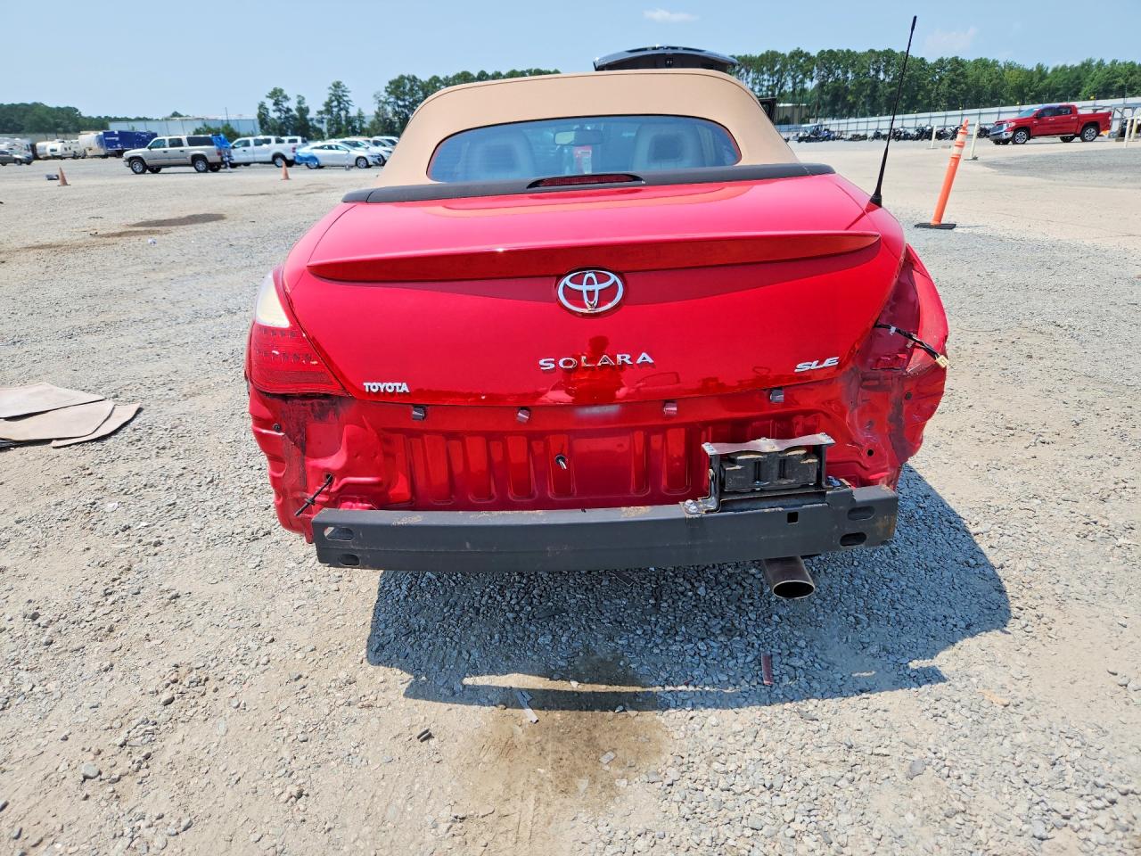2008 Toyota Camry Solara Sle V6 Red vin: 4T1FA38P58U149790