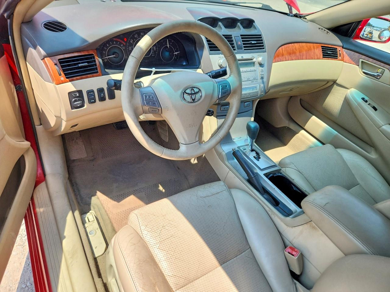 2008 Toyota Camry Solara Sle V6 Red vin: 4T1FA38P58U149790