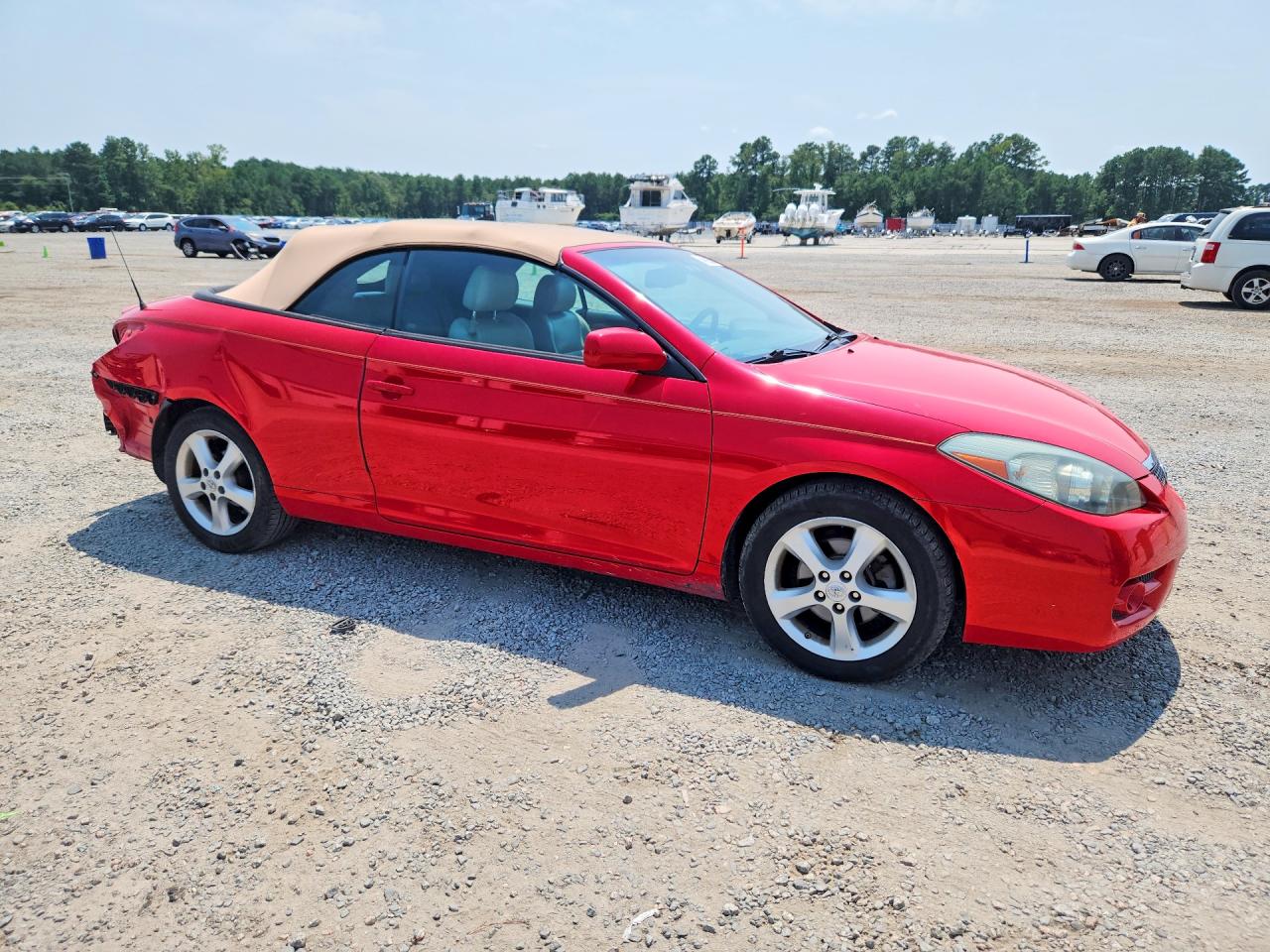 2008 Toyota Camry Solara Sle V6 Red vin: 4T1FA38P58U149790