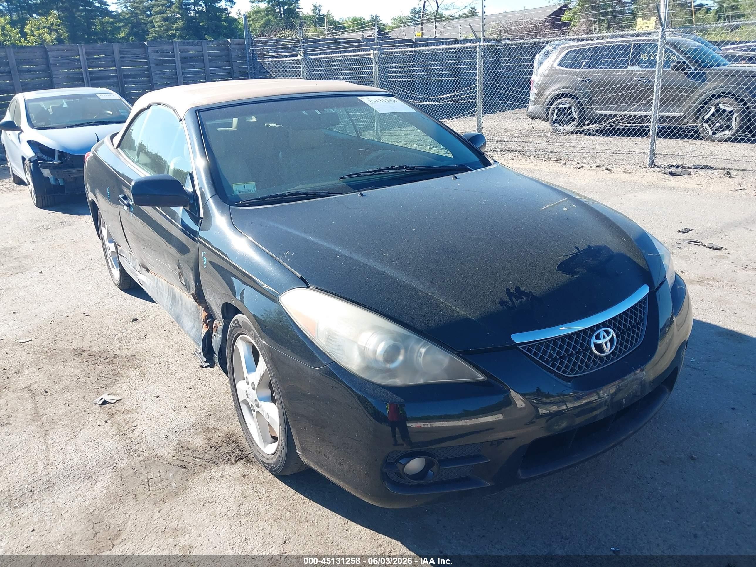 2008 Toyota Camry Solara Sle Black vin: 4T1FA38P58U153533