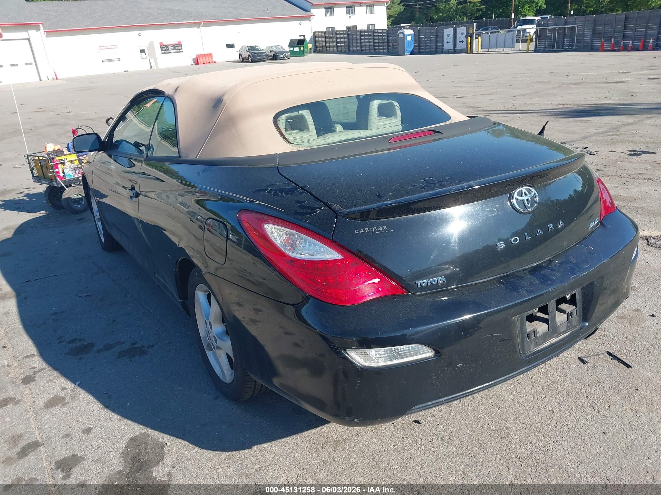 2008 Toyota Camry Solara Sle Black vin: 4T1FA38P58U153533