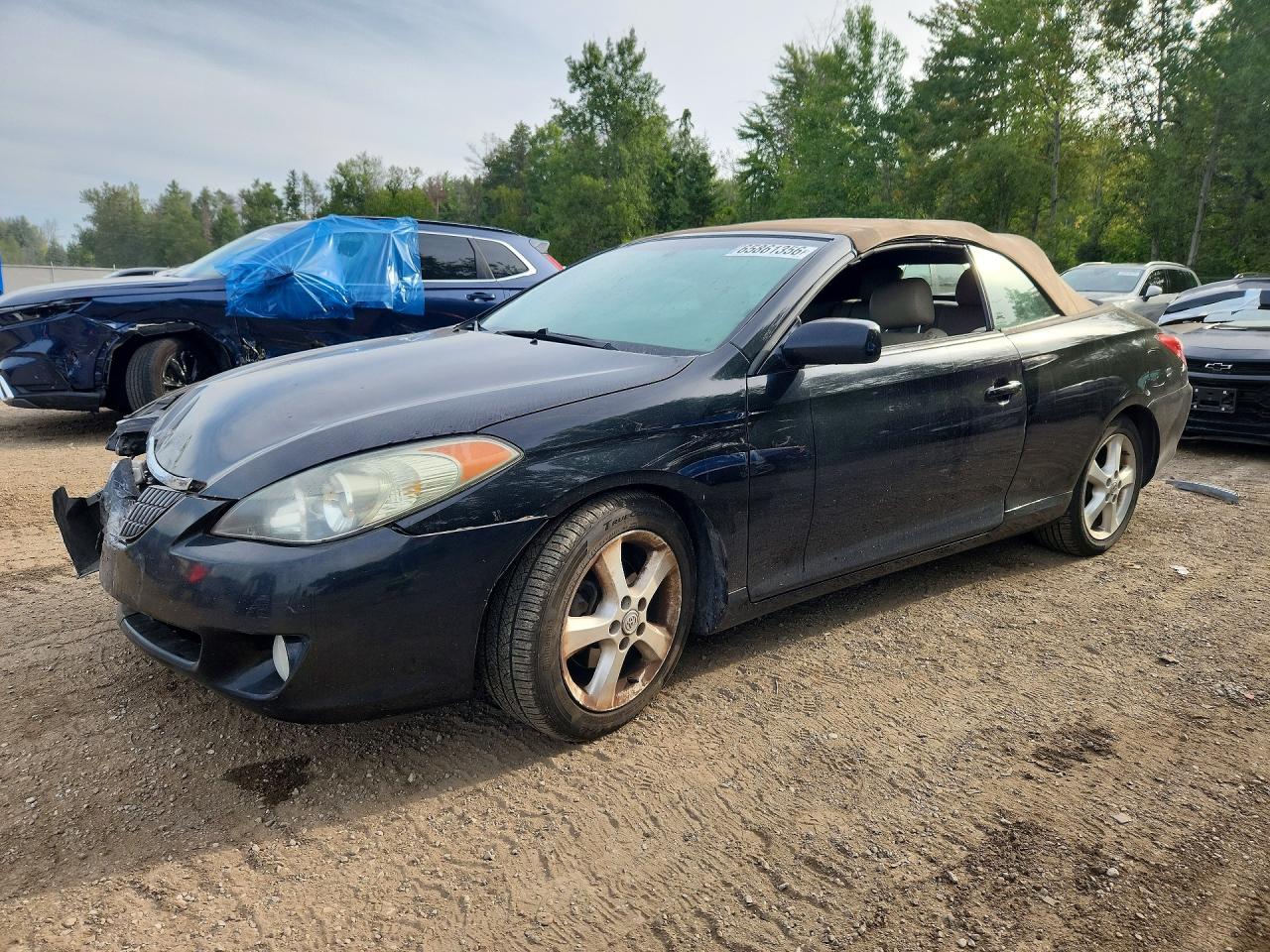2004 Toyota Camry Solara Se V6 Black vin: 4T1FA38P64U026509