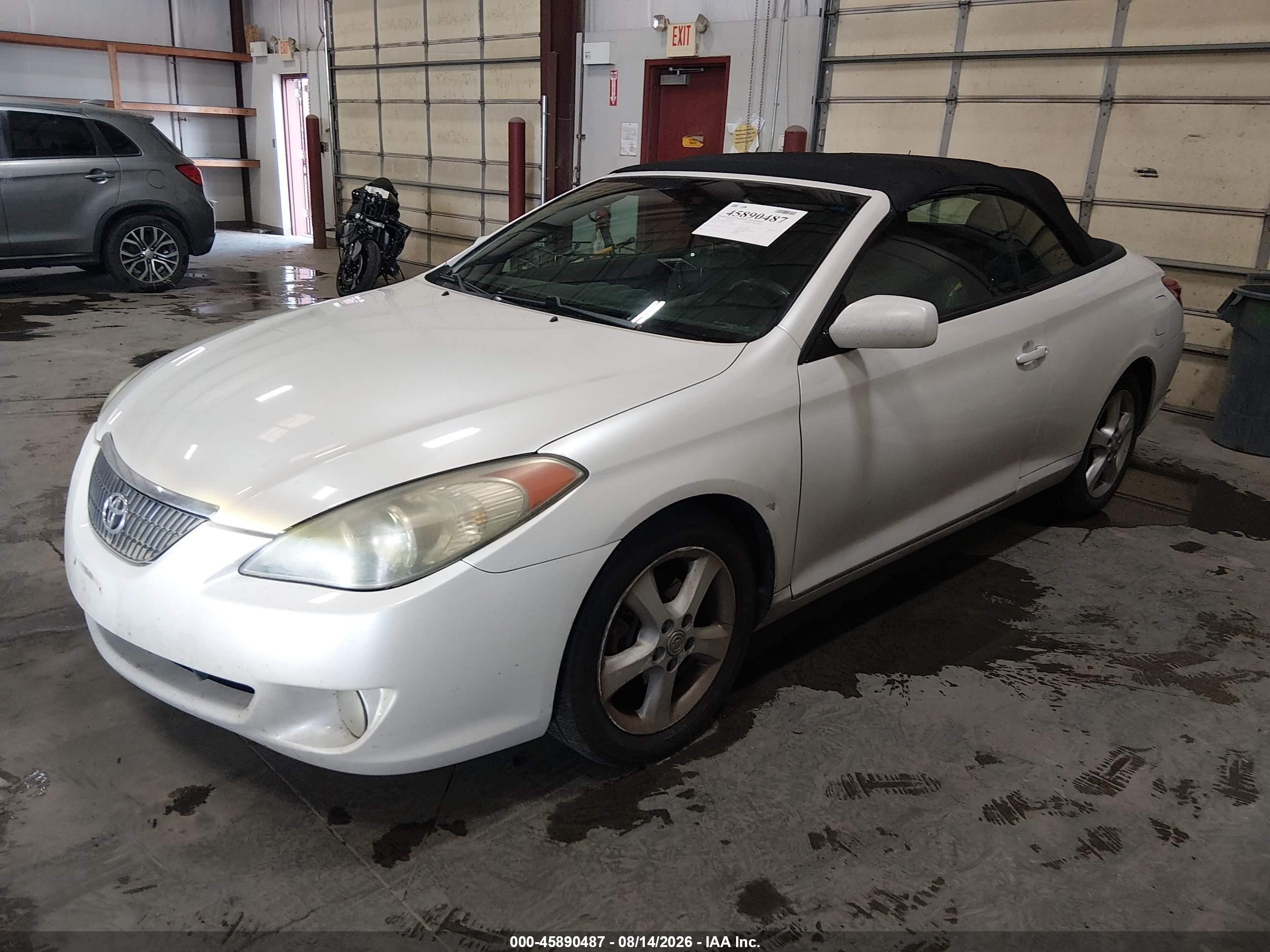 2005 Toyota Camry Solara Sle White vin: 4T1FA38P65U056269