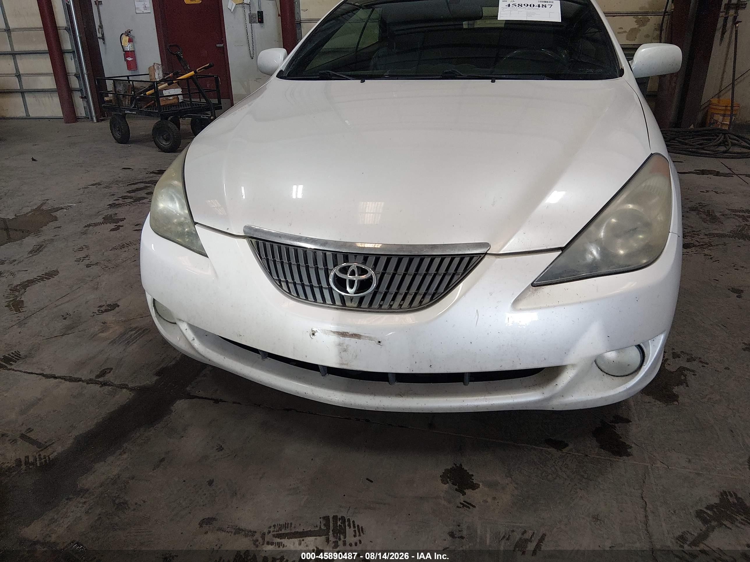 2005 Toyota Camry Solara Sle White vin: 4T1FA38P65U056269