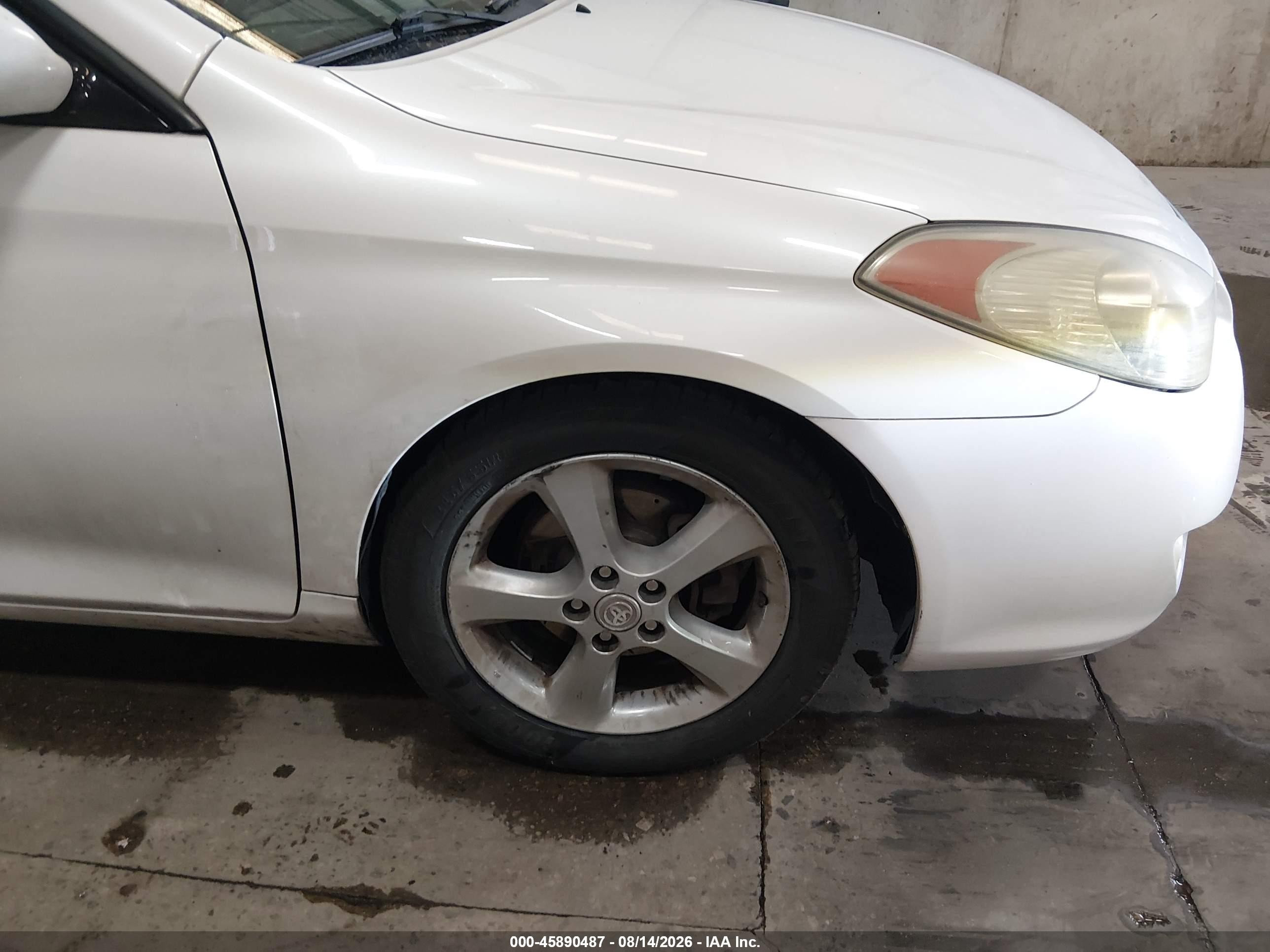 2005 Toyota Camry Solara Sle White vin: 4T1FA38P65U056269