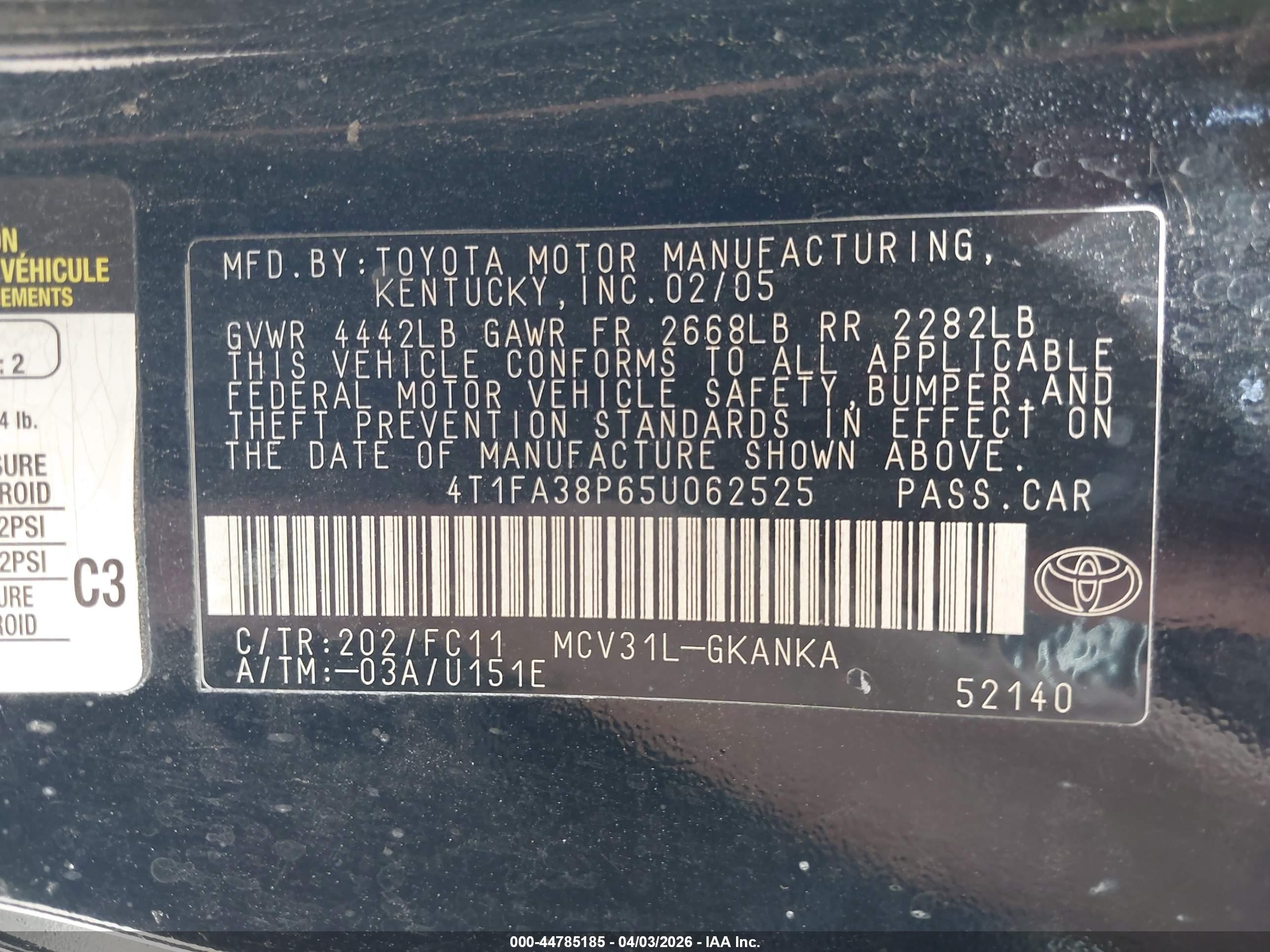 2005 Toyota Camry Solara Se Black vin: 4T1FA38P65U062525