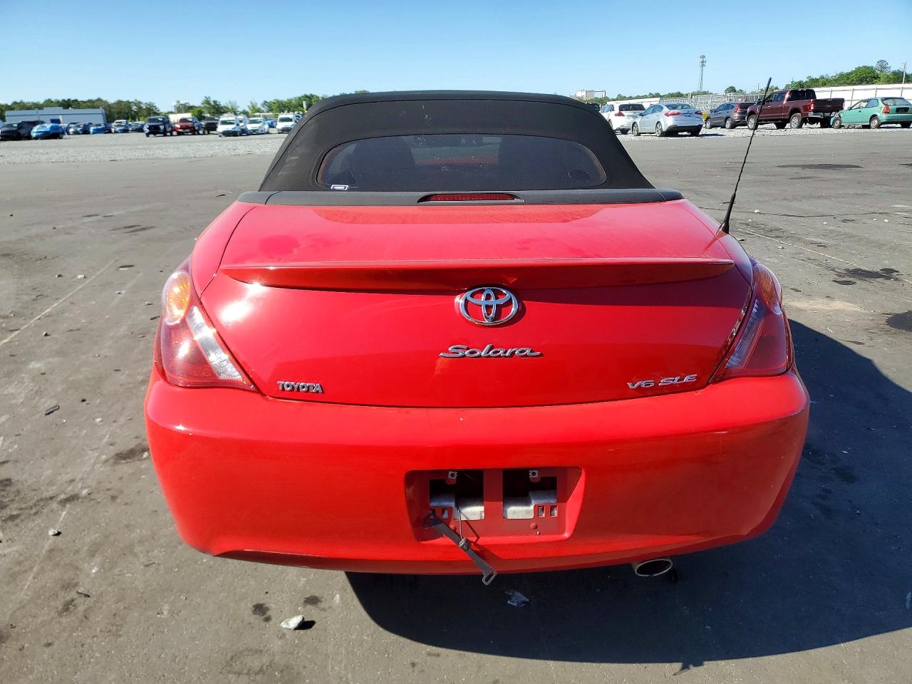 2006 Toyota Camry Solara Sle V6 Red vin: 4T1FA38P66U081223