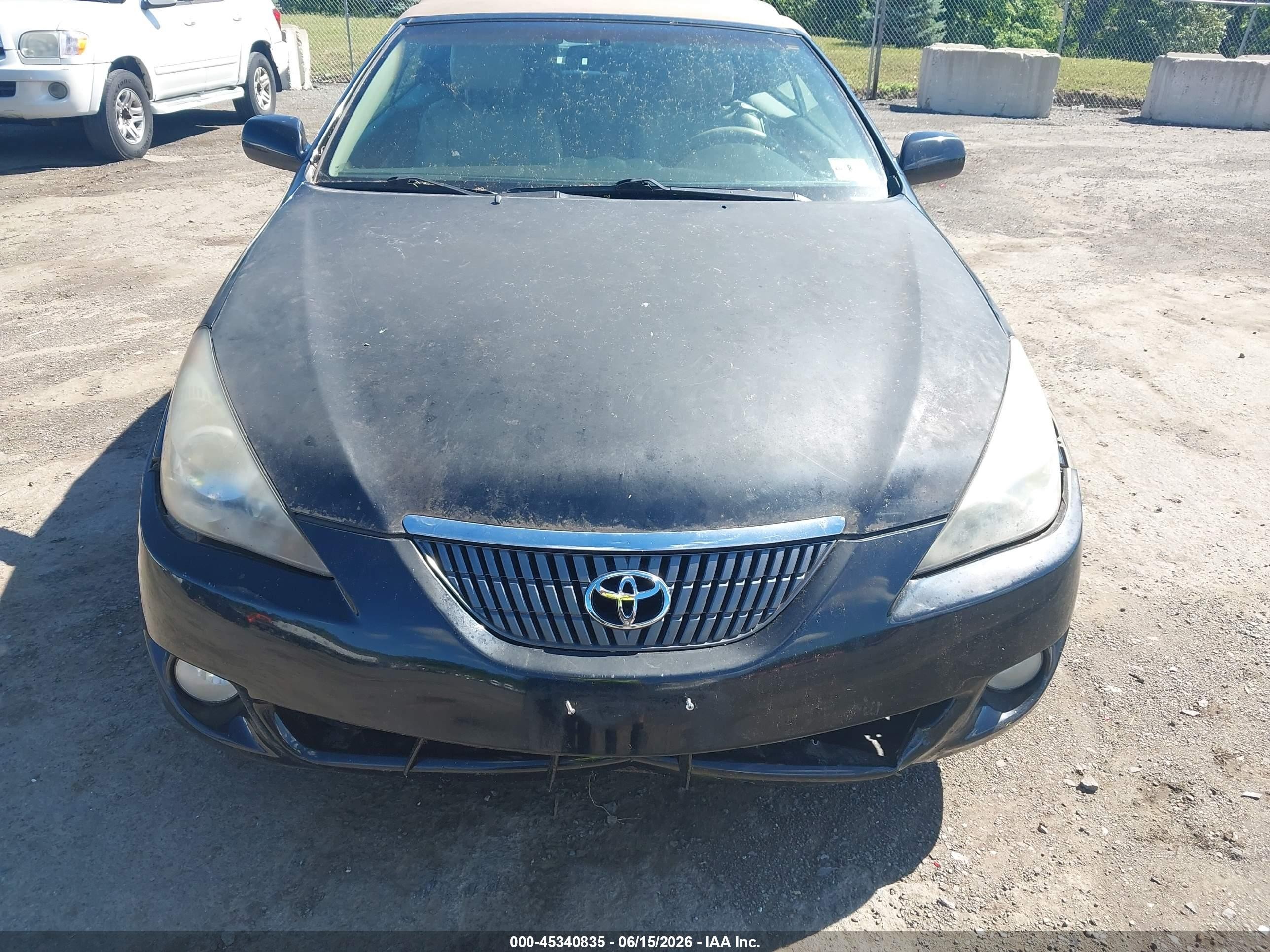 2006 Toyota Camry Solara Sle Black vin: 4T1FA38P66U084235