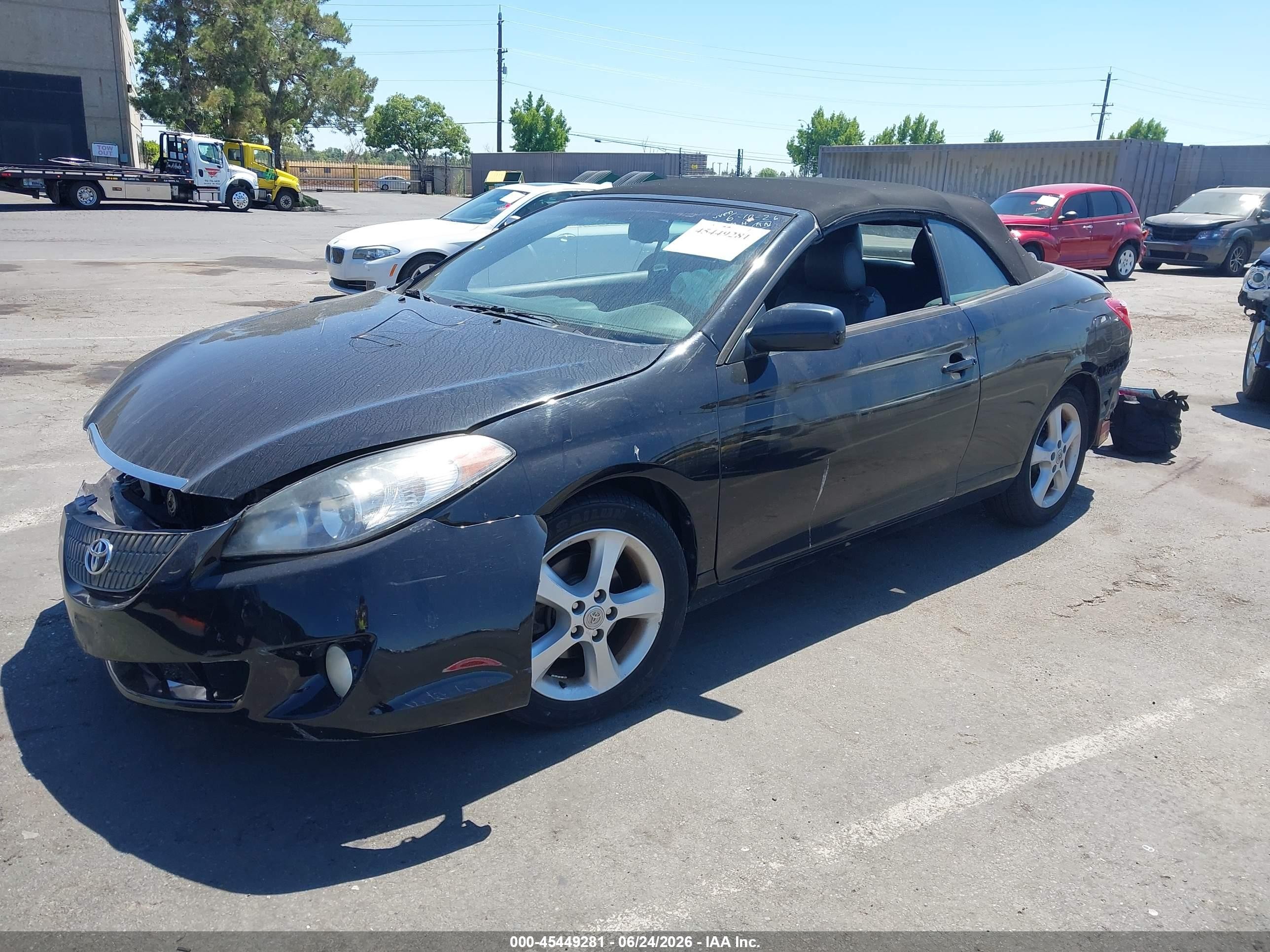 2006 Toyota Camry Solara Sle Black vin: 4T1FA38P66U092240