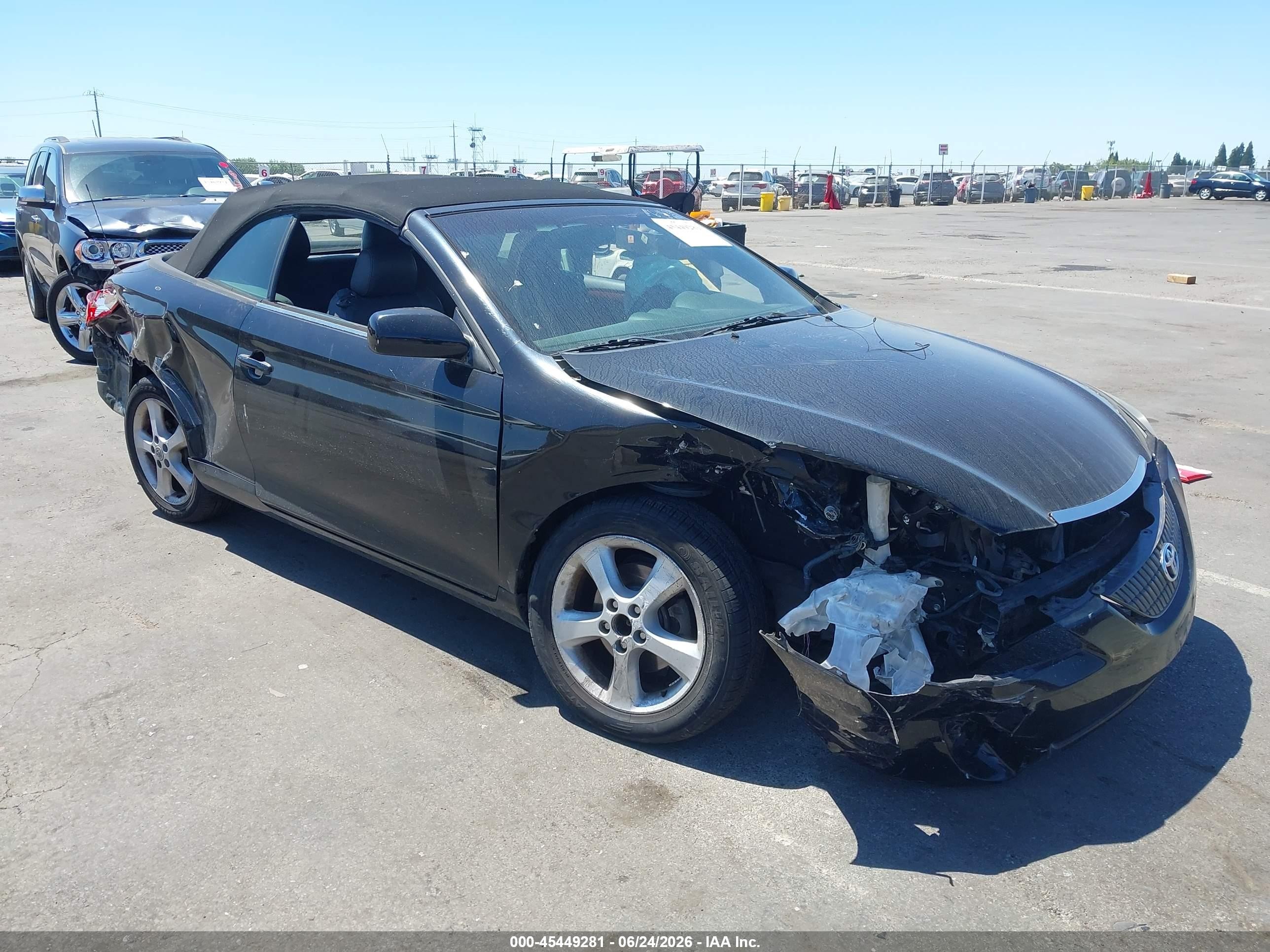 2006 Toyota Camry Solara Sle Black vin: 4T1FA38P66U092240