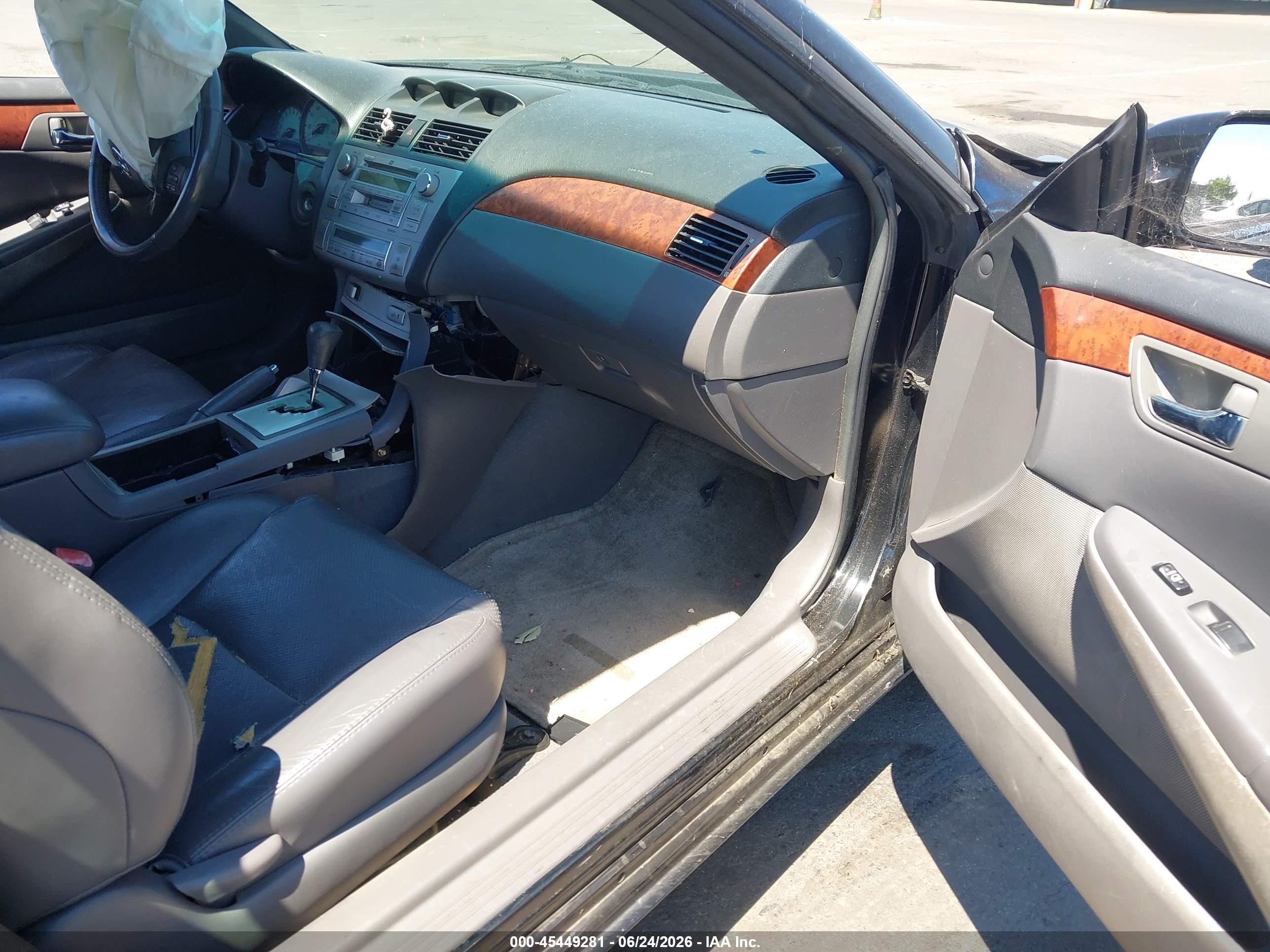 2006 Toyota Camry Solara Sle Black vin: 4T1FA38P66U092240