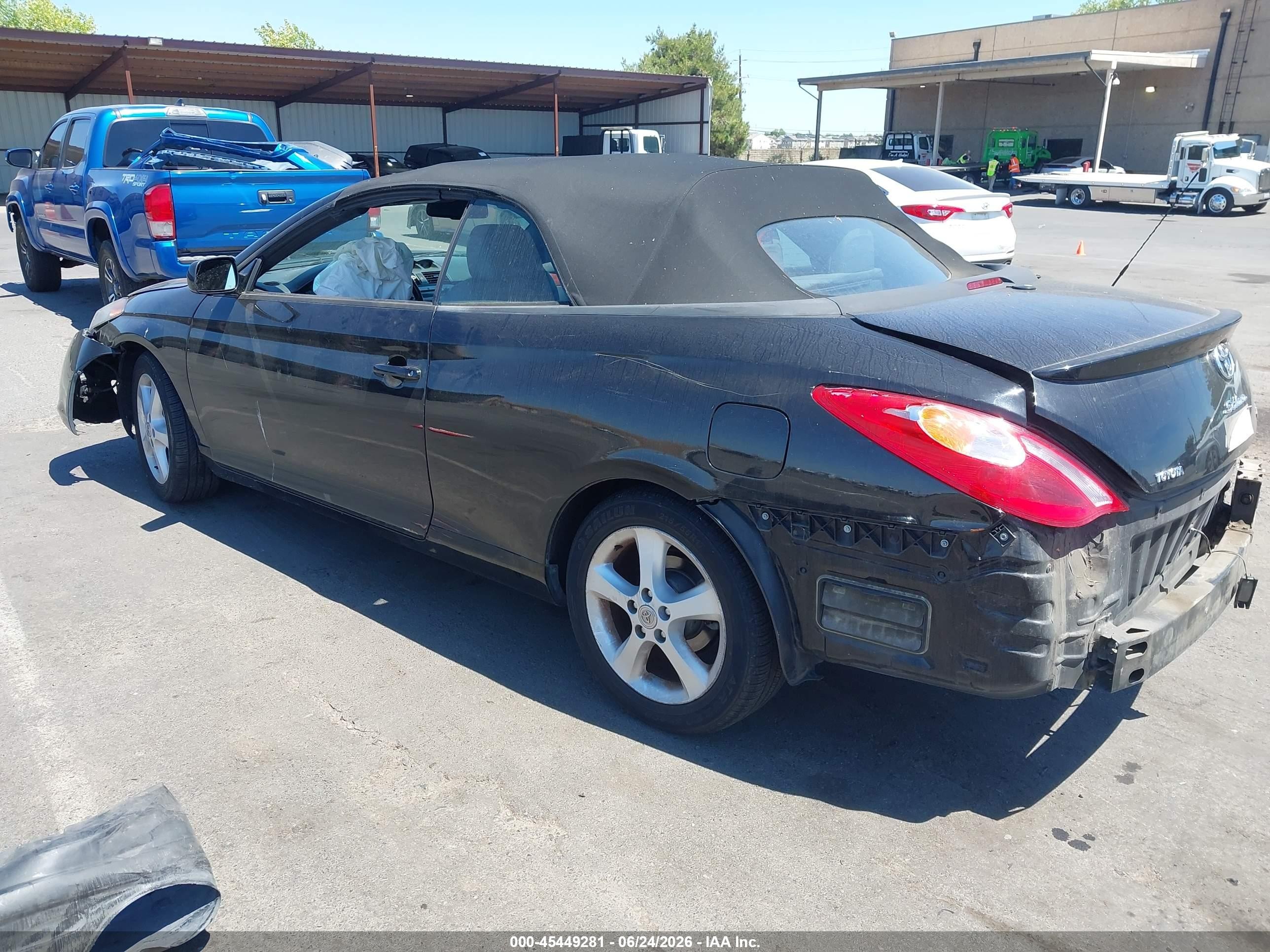 2006 Toyota Camry Solara Sle Black vin: 4T1FA38P66U092240