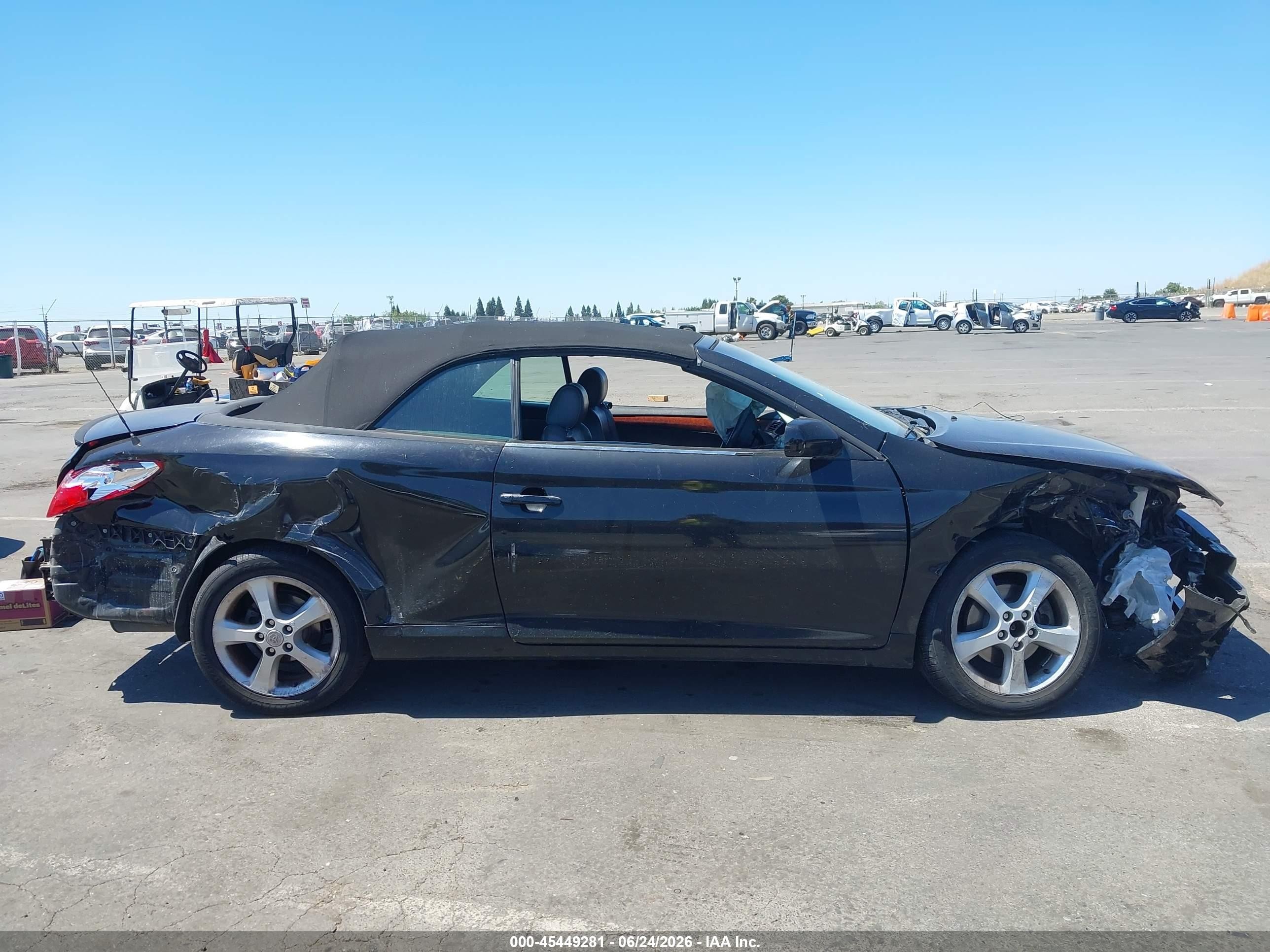2006 Toyota Camry Solara Sle Black vin: 4T1FA38P66U092240