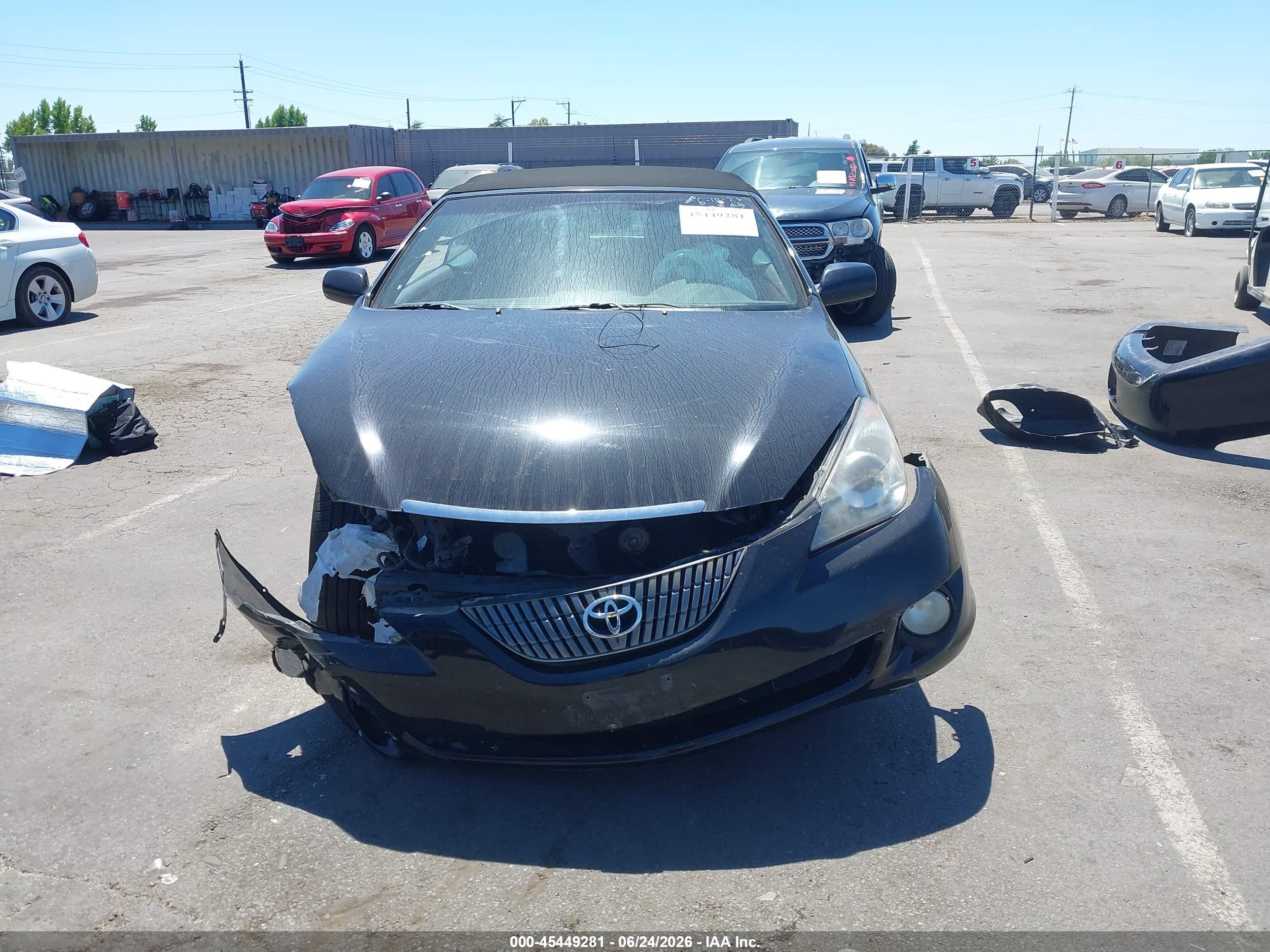 2006 Toyota Camry Solara Sle Black vin: 4T1FA38P66U092240