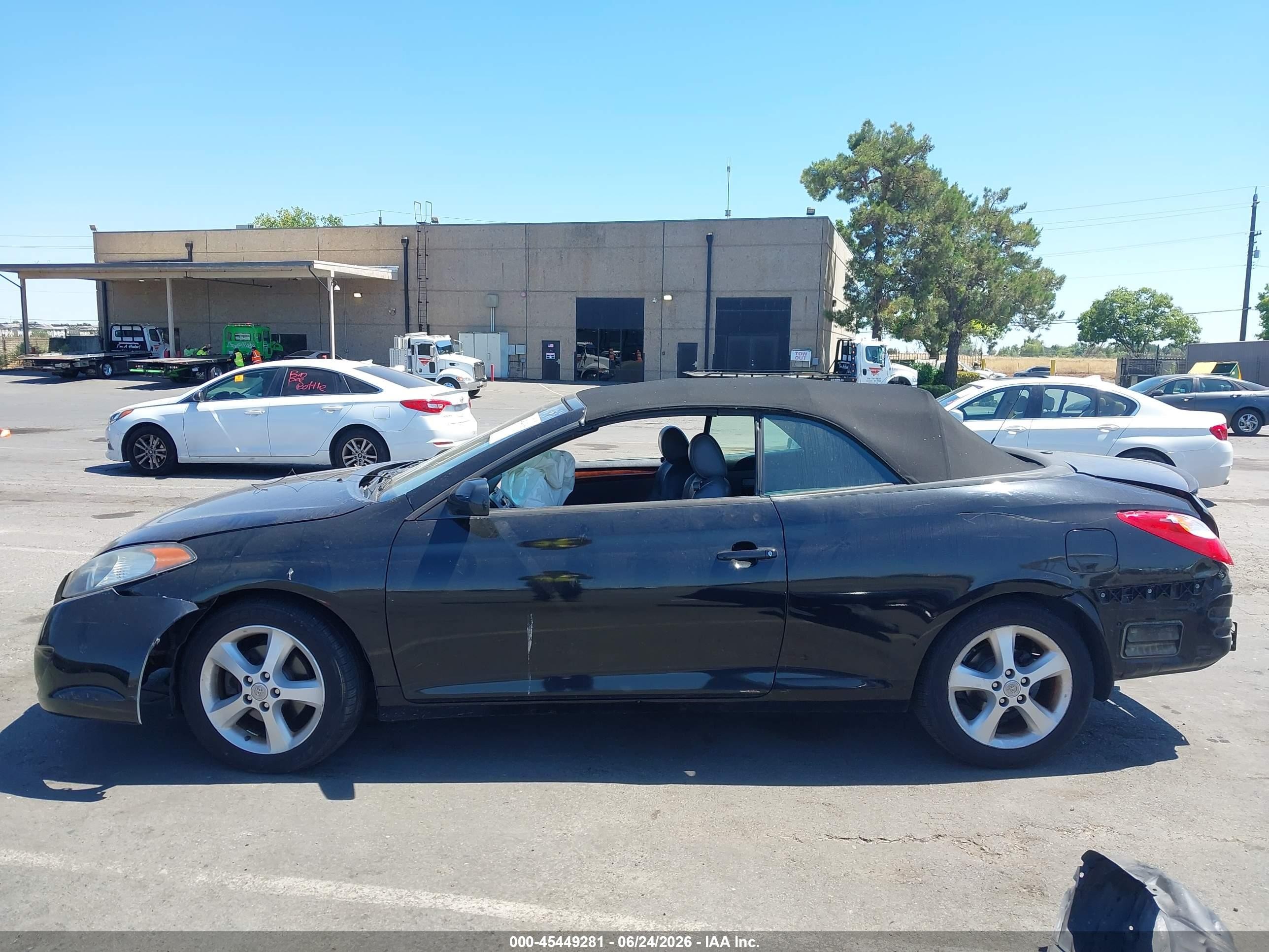 2006 Toyota Camry Solara Sle Black vin: 4T1FA38P66U092240