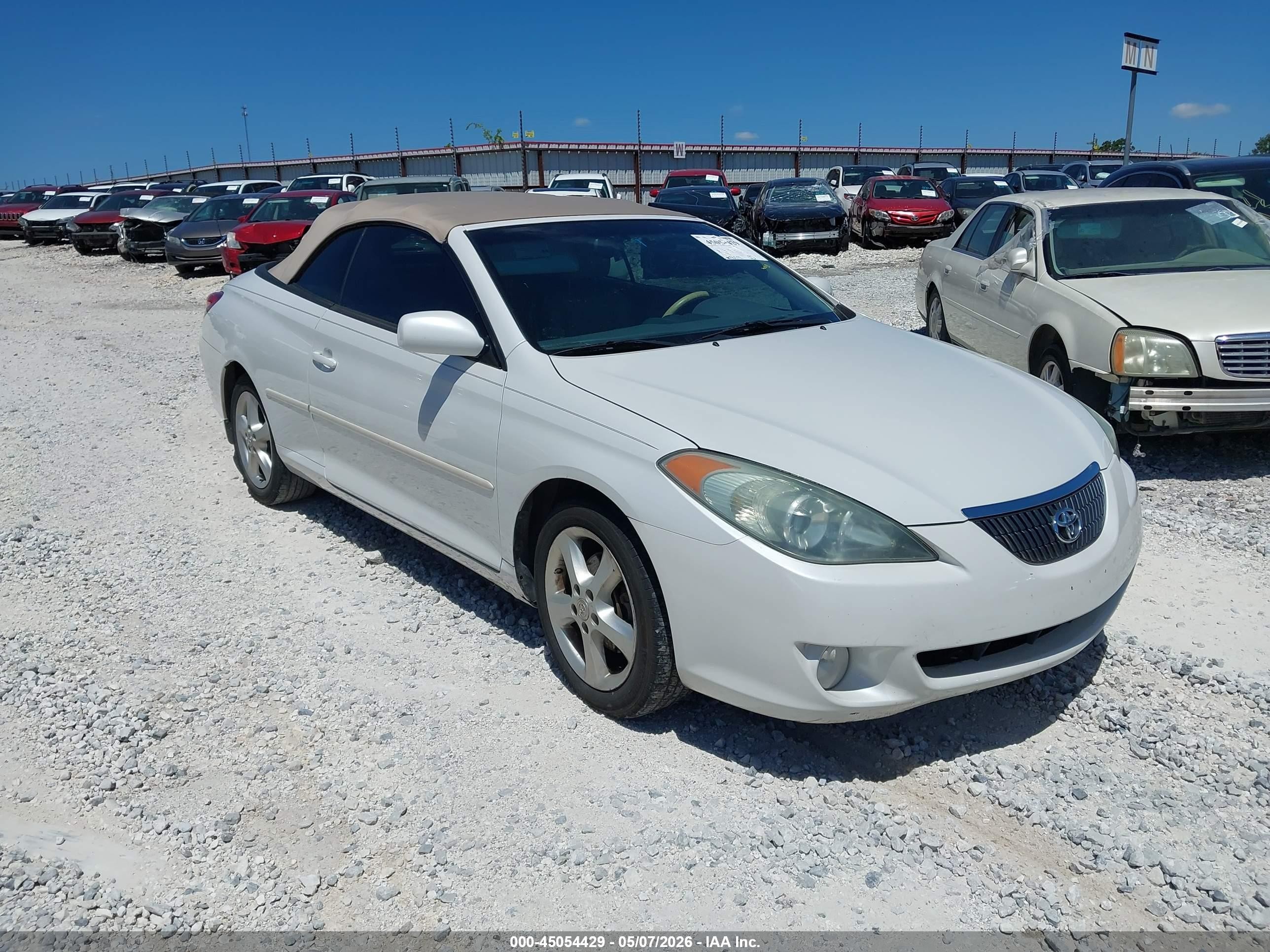 2006 Toyota Camry Solara Sle White vin: 4T1FA38P66U093419