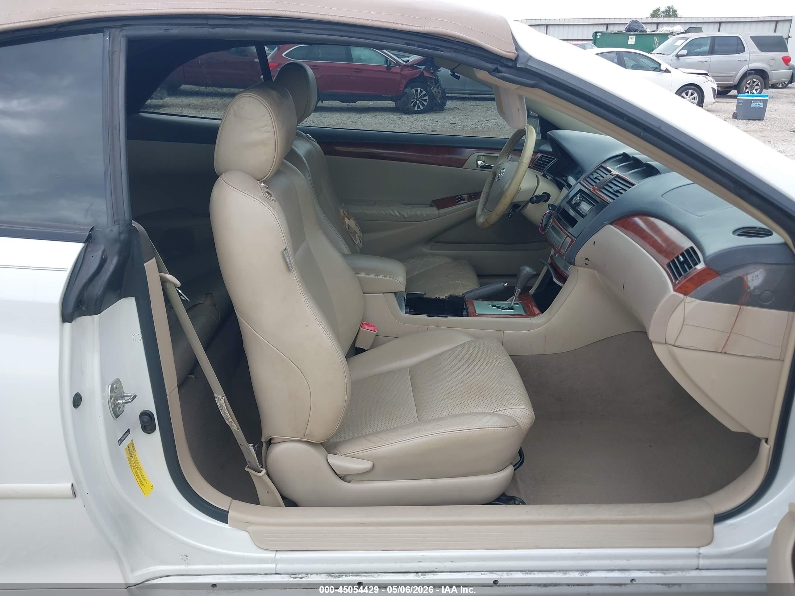 2006 Toyota Camry Solara Sle White vin: 4T1FA38P66U093419