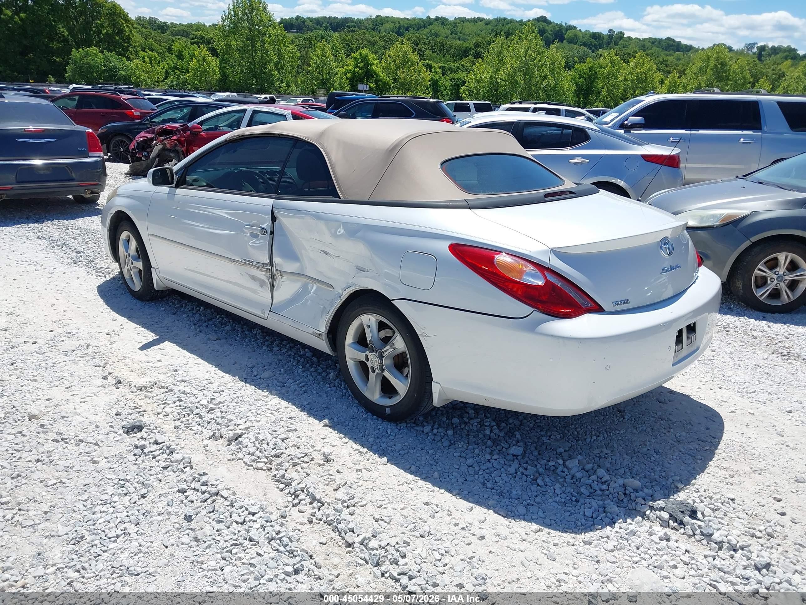 2006 Toyota Camry Solara Sle White vin: 4T1FA38P66U093419