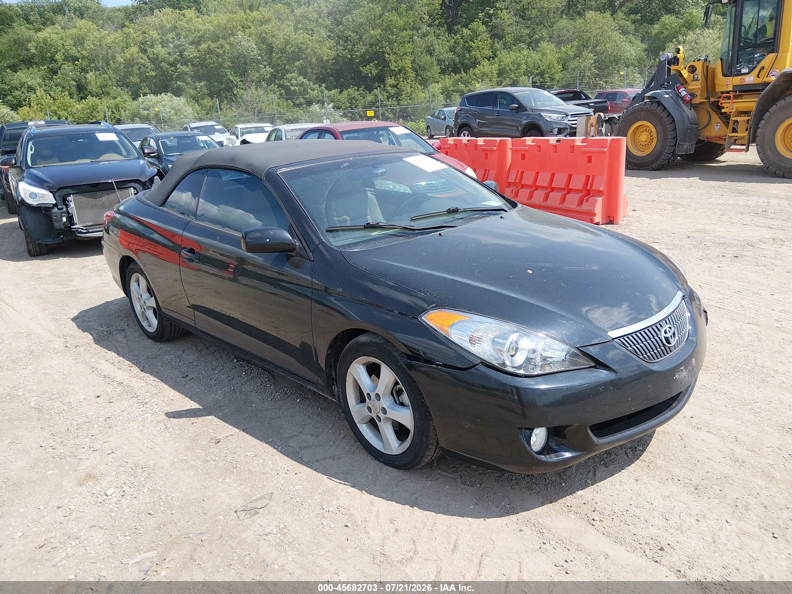2006 Toyota Camry Solara Sle Black vin: 4T1FA38P66U094554