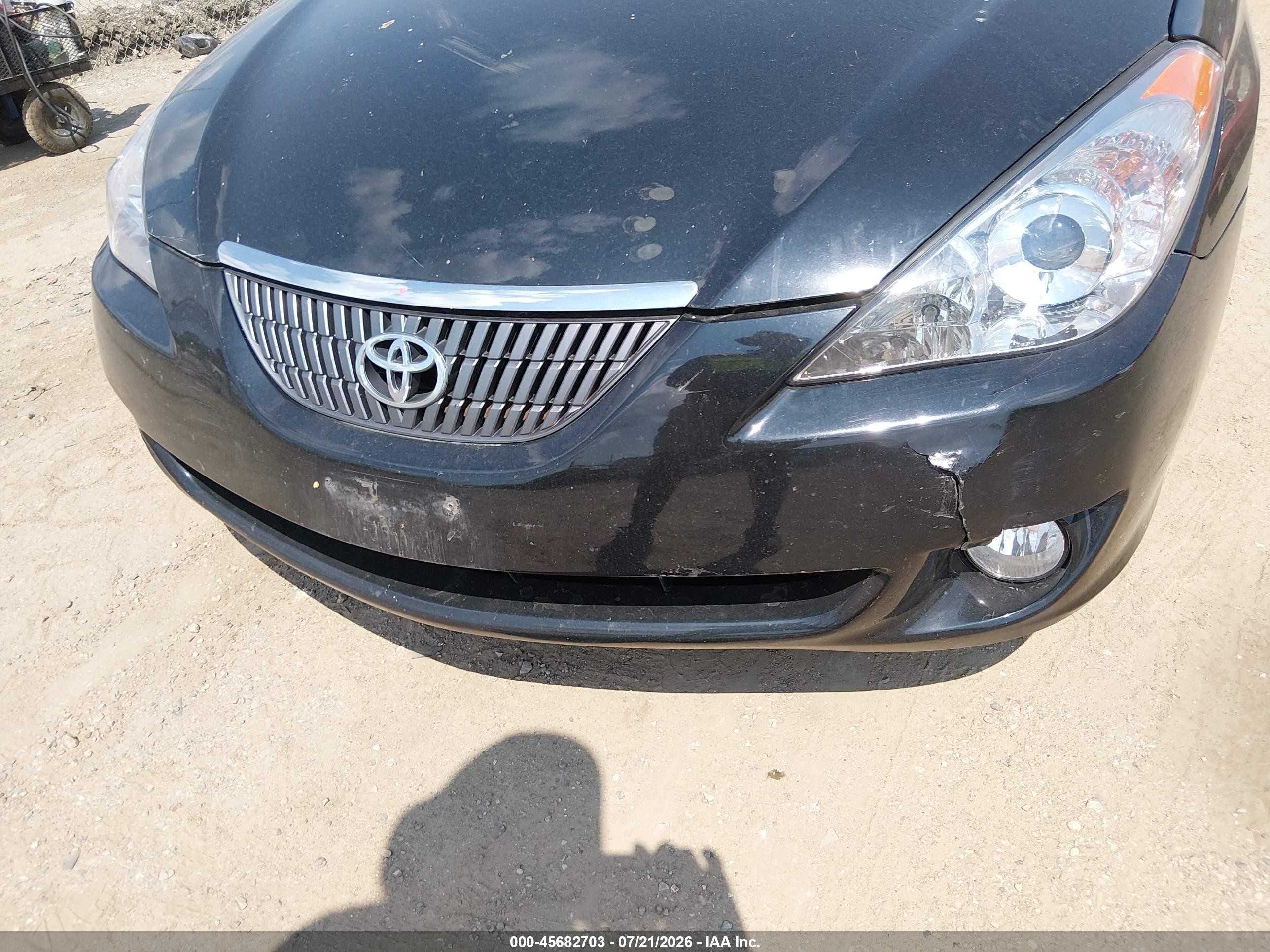 2006 Toyota Camry Solara Sle Black vin: 4T1FA38P66U094554