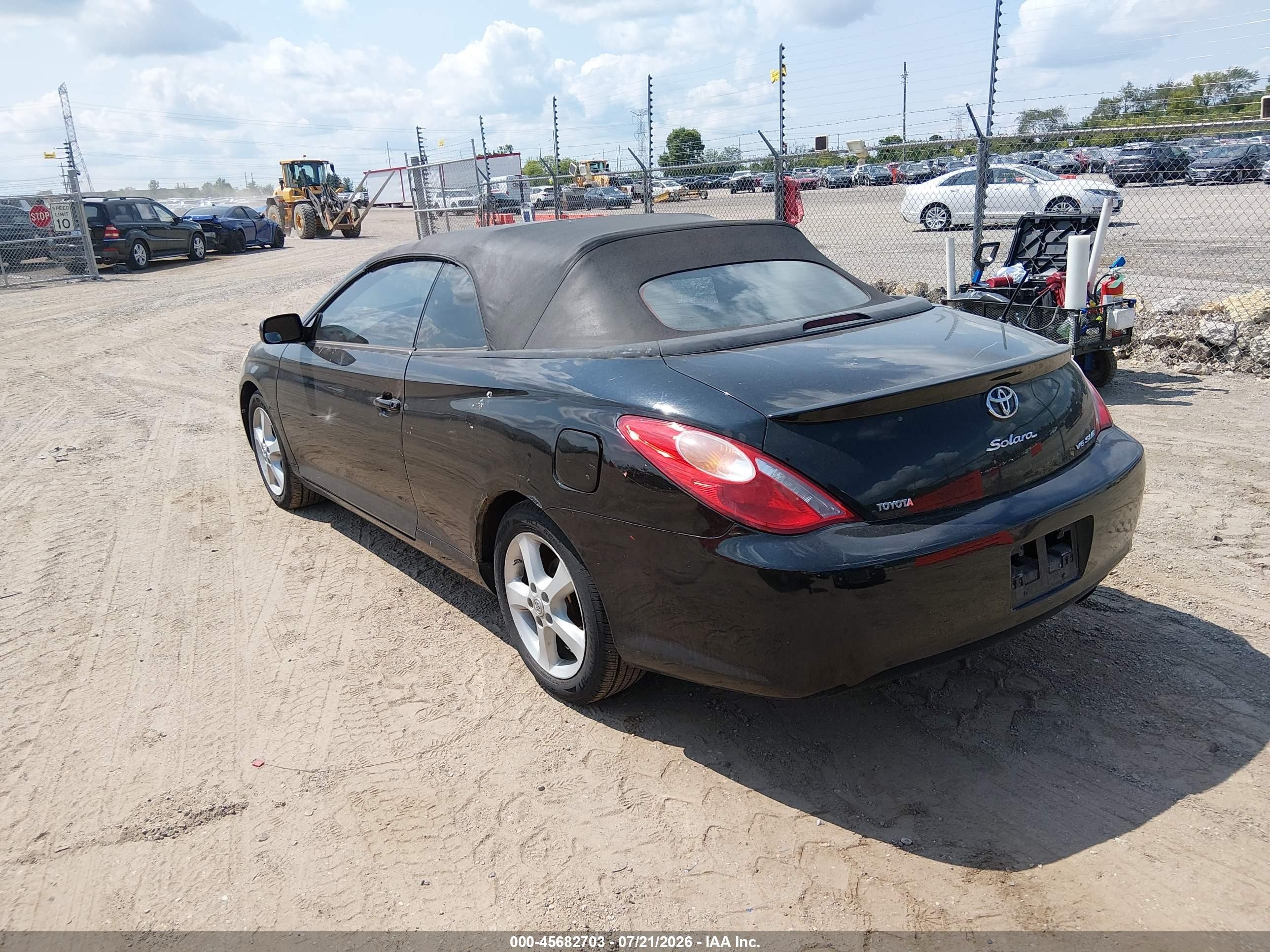 2006 Toyota Camry Solara Sle Black vin: 4T1FA38P66U094554
