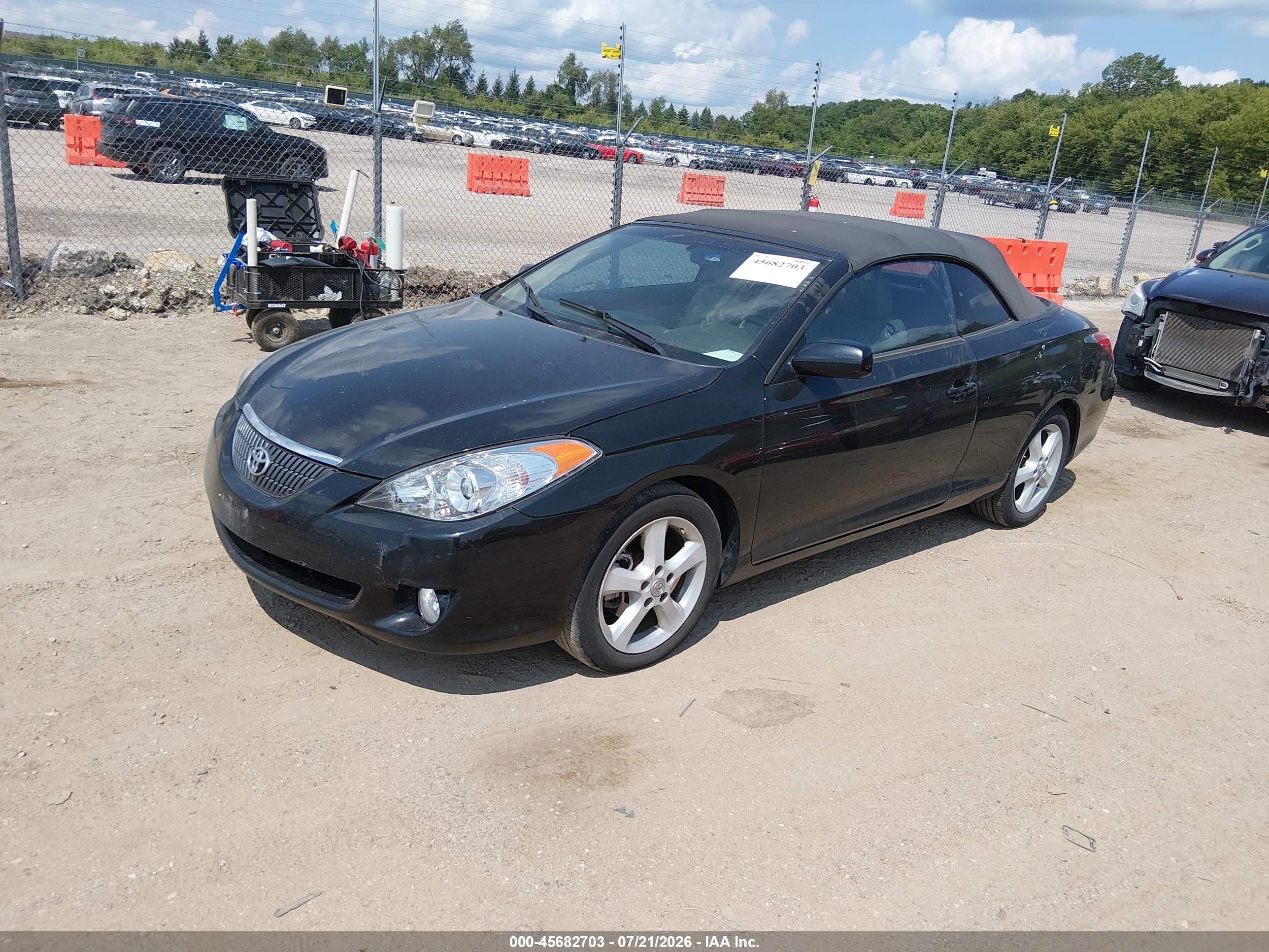2006 Toyota Camry Solara Sle Black vin: 4T1FA38P66U094554