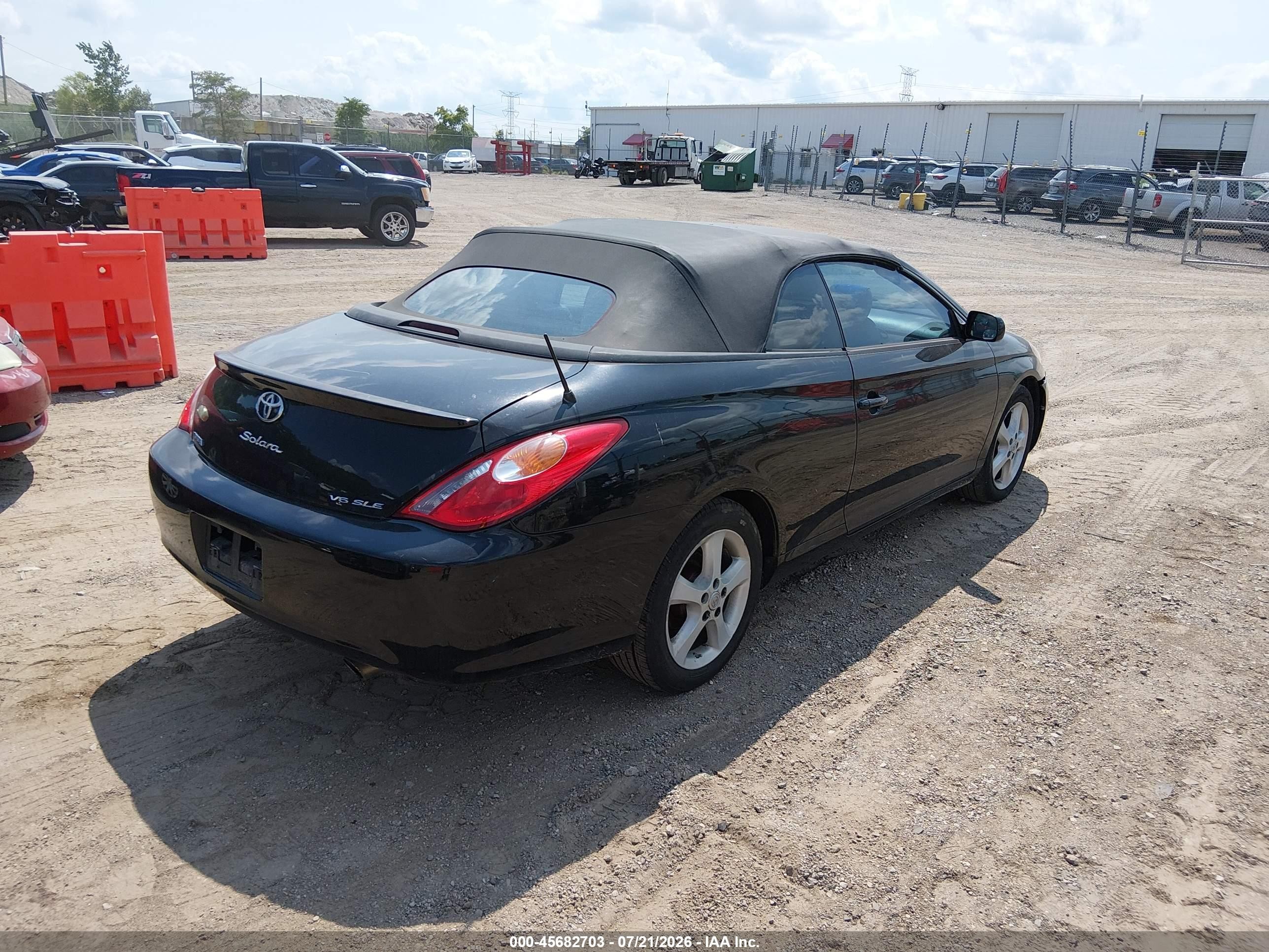 2006 Toyota Camry Solara Sle Black vin: 4T1FA38P66U094554