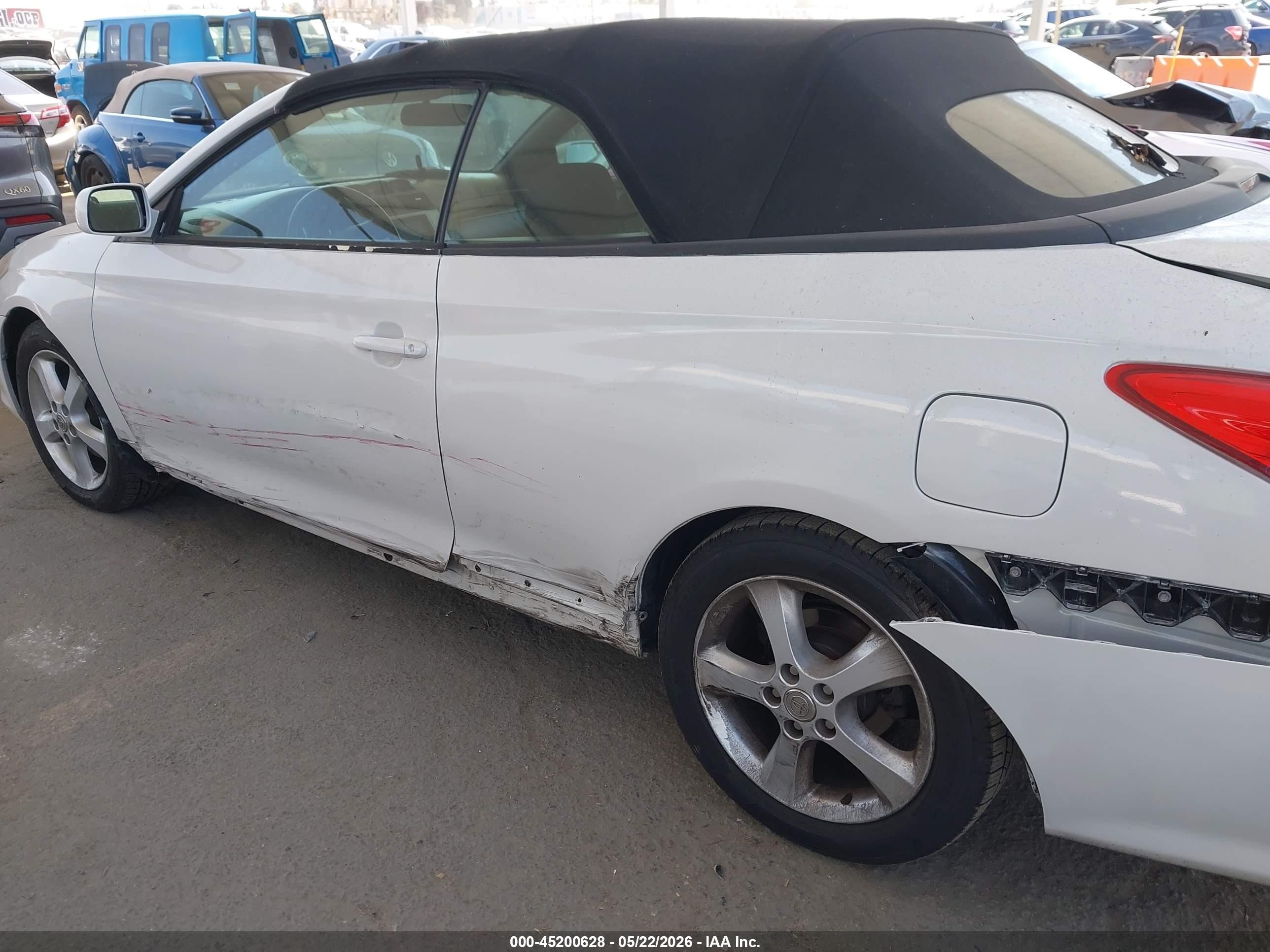 2006 Toyota Camry Solara Se White vin: 4T1FA38P66U095638