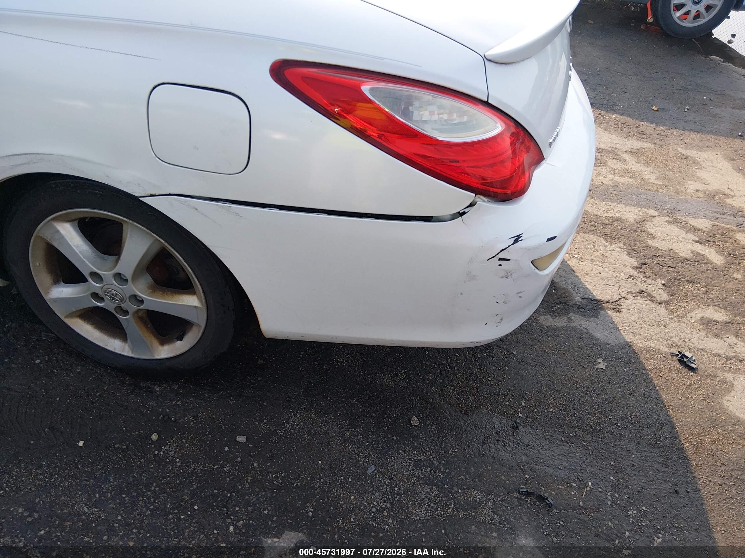 2007 Toyota Camry Solara Sle White vin: 4T1FA38P67U126405
