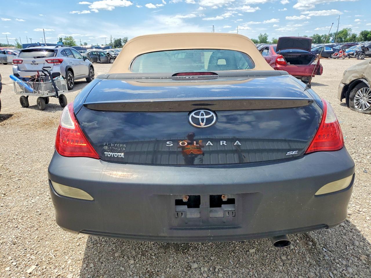 2007 Toyota Camry Solara Se V6 Black vin: 4T1FA38P67U127425