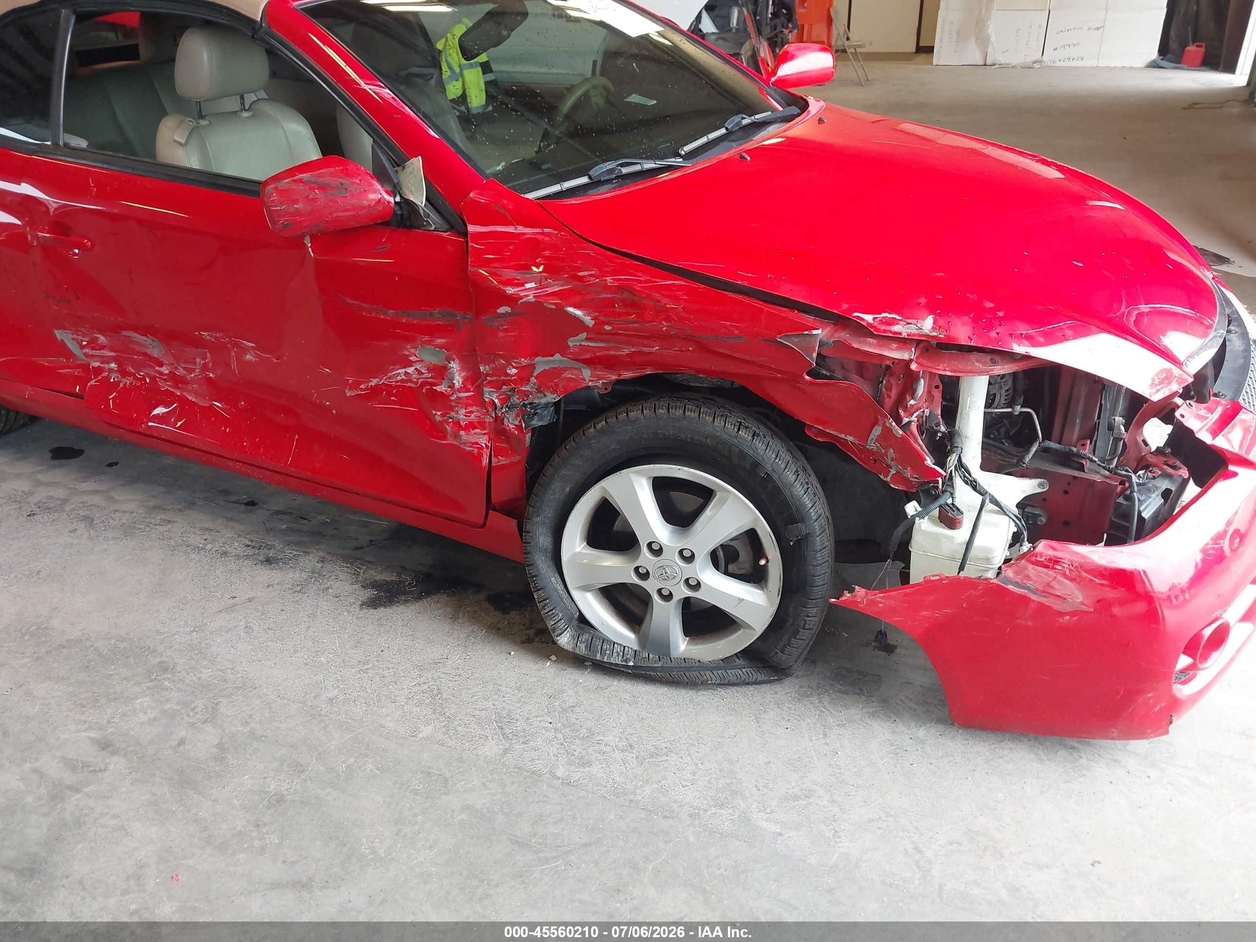 2007 Toyota Camry Solara Sle Red vin: 4T1FA38P67U131412