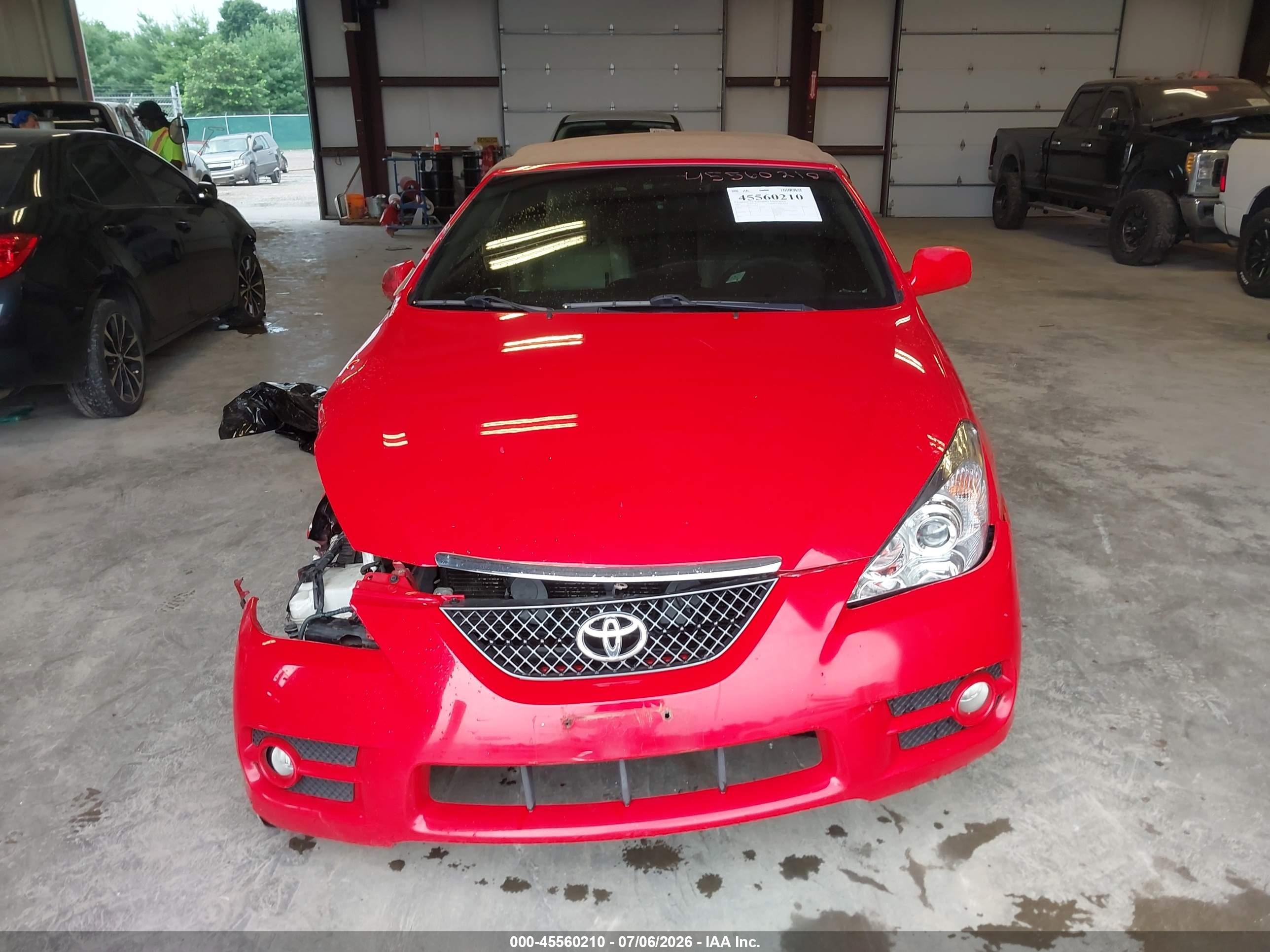 2007 Toyota Camry Solara Sle Red vin: 4T1FA38P67U131412