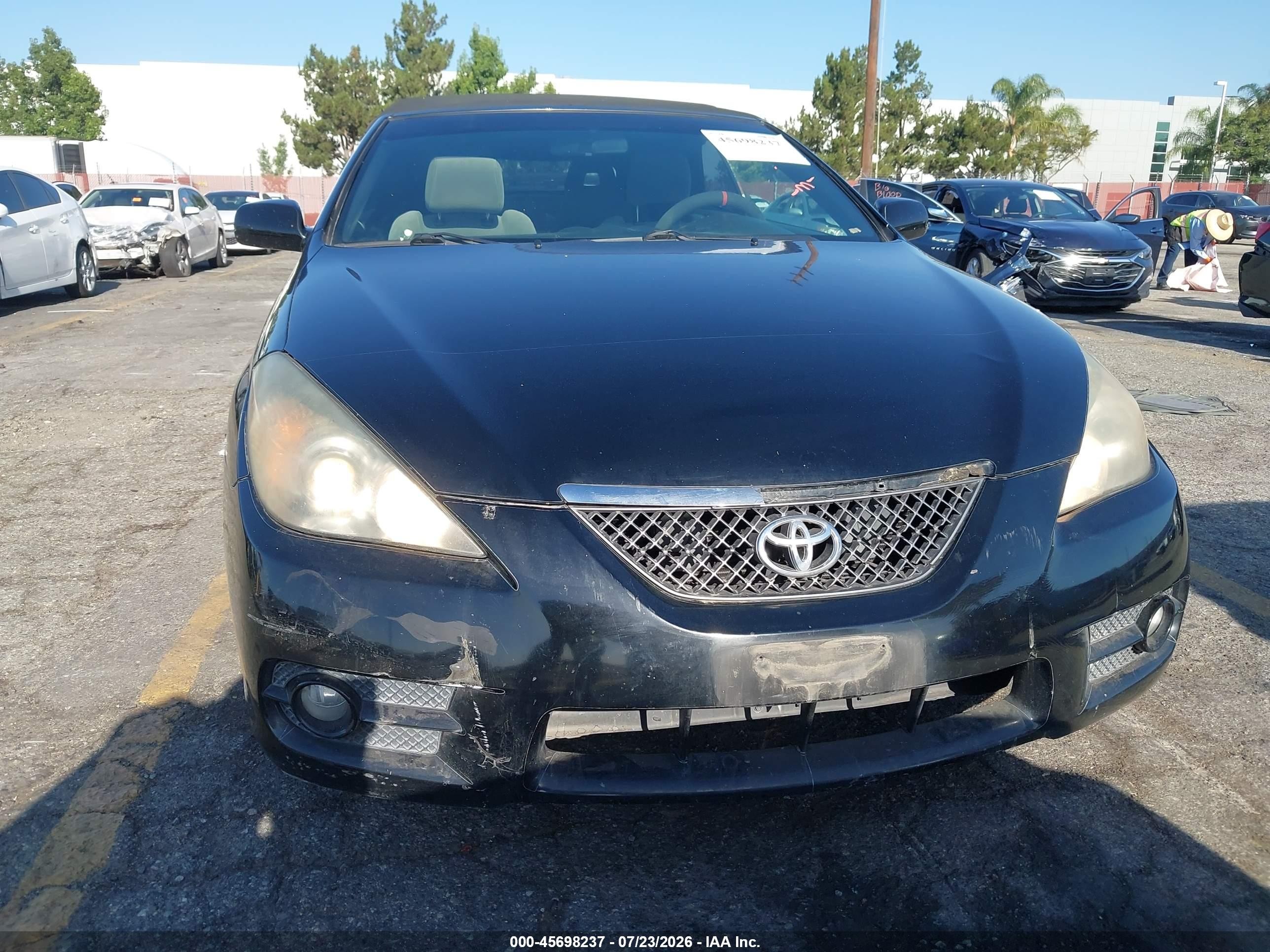 2007 Toyota Camry Solara Se Black vin: 4T1FA38P67U135315