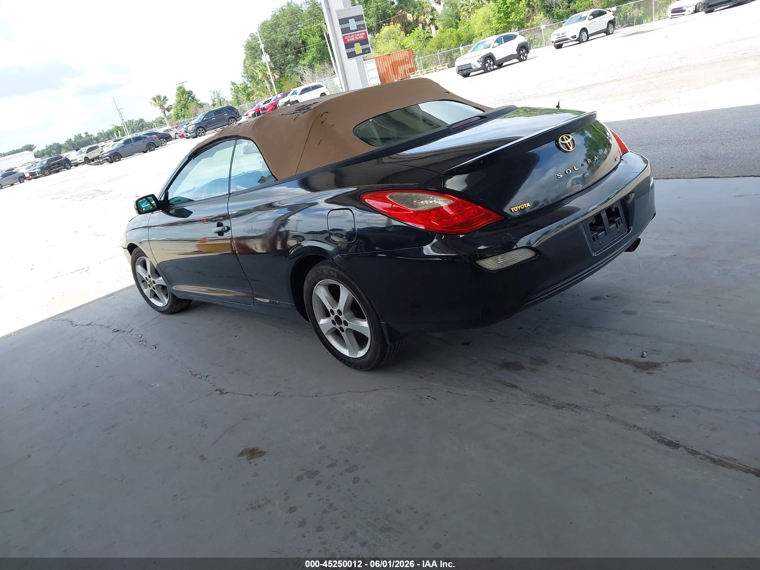 2008 Toyota Camry Solara Sle Black vin: 4T1FA38P68U150883