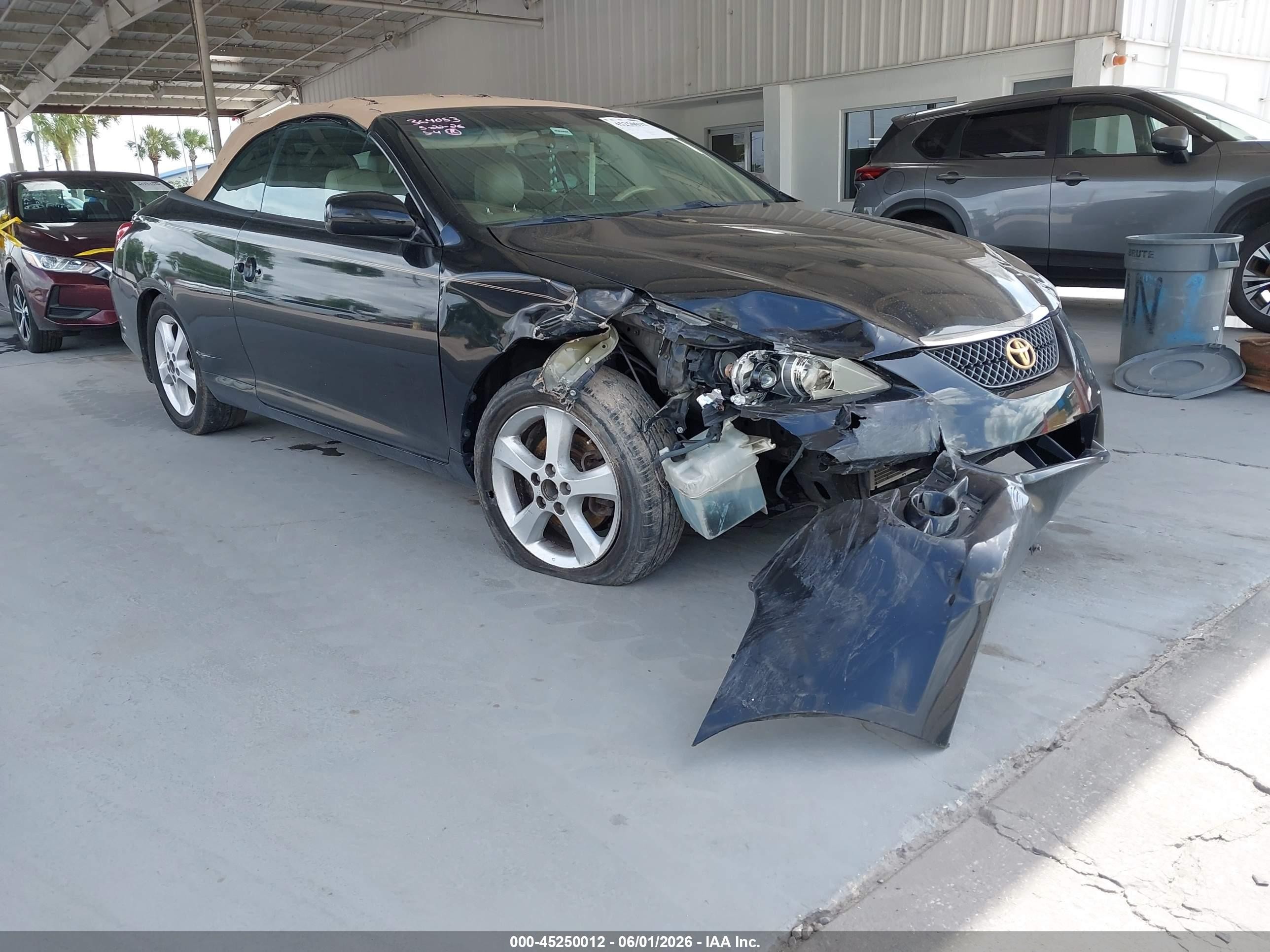 2008 Toyota Camry Solara Sle Black vin: 4T1FA38P68U150883
