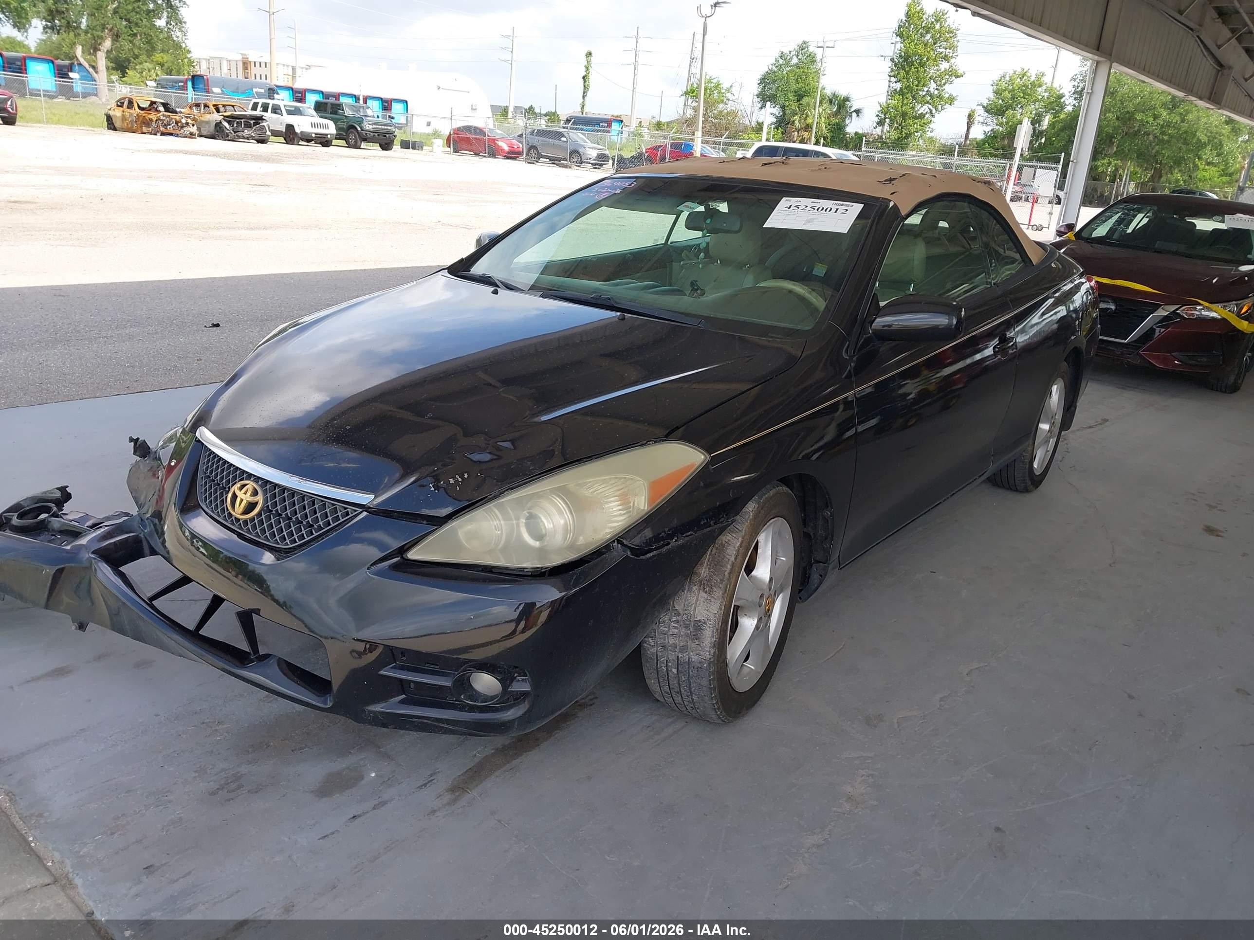 2008 Toyota Camry Solara Sle Black vin: 4T1FA38P68U150883
