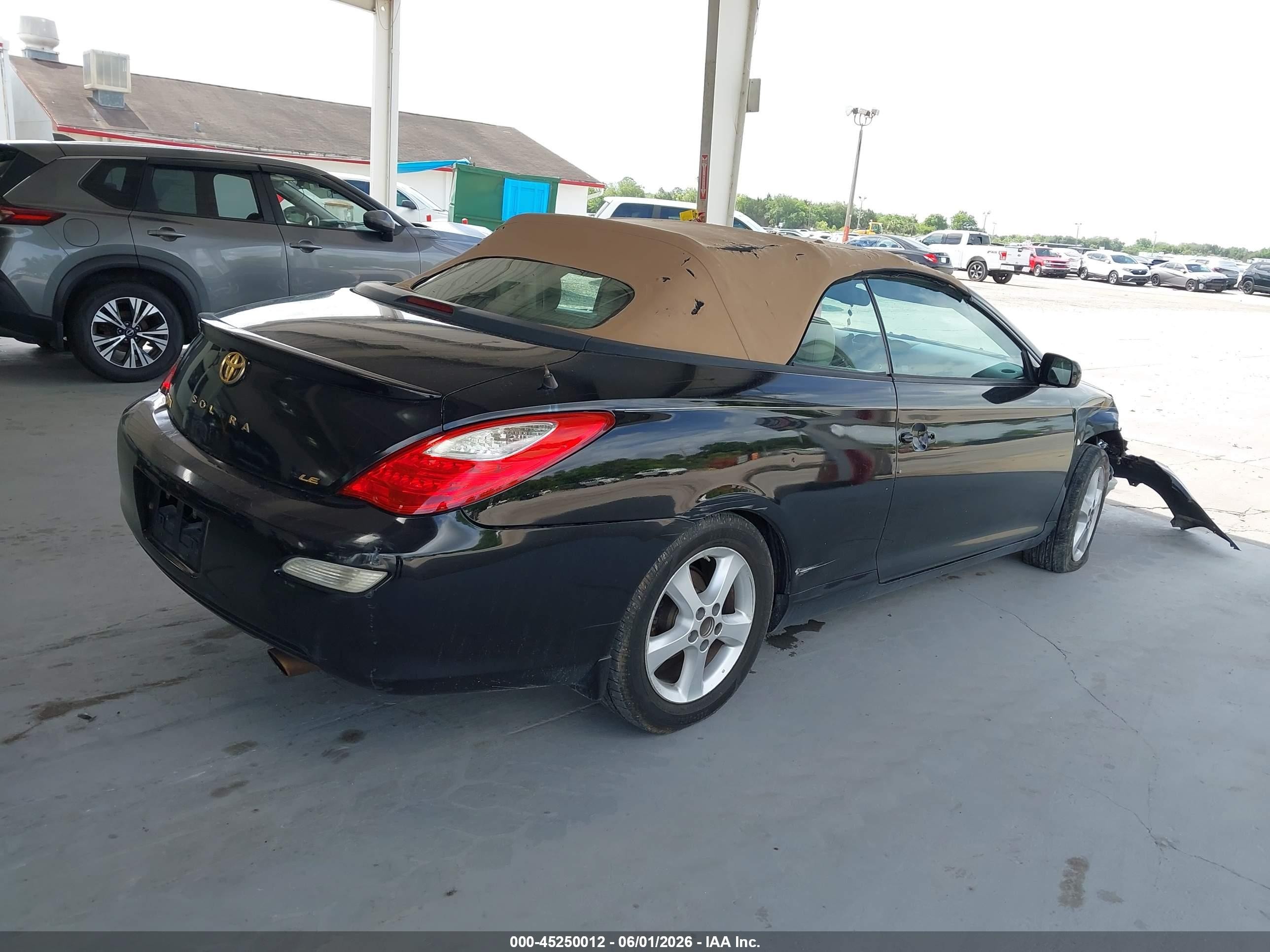 2008 Toyota Camry Solara Sle Black vin: 4T1FA38P68U150883