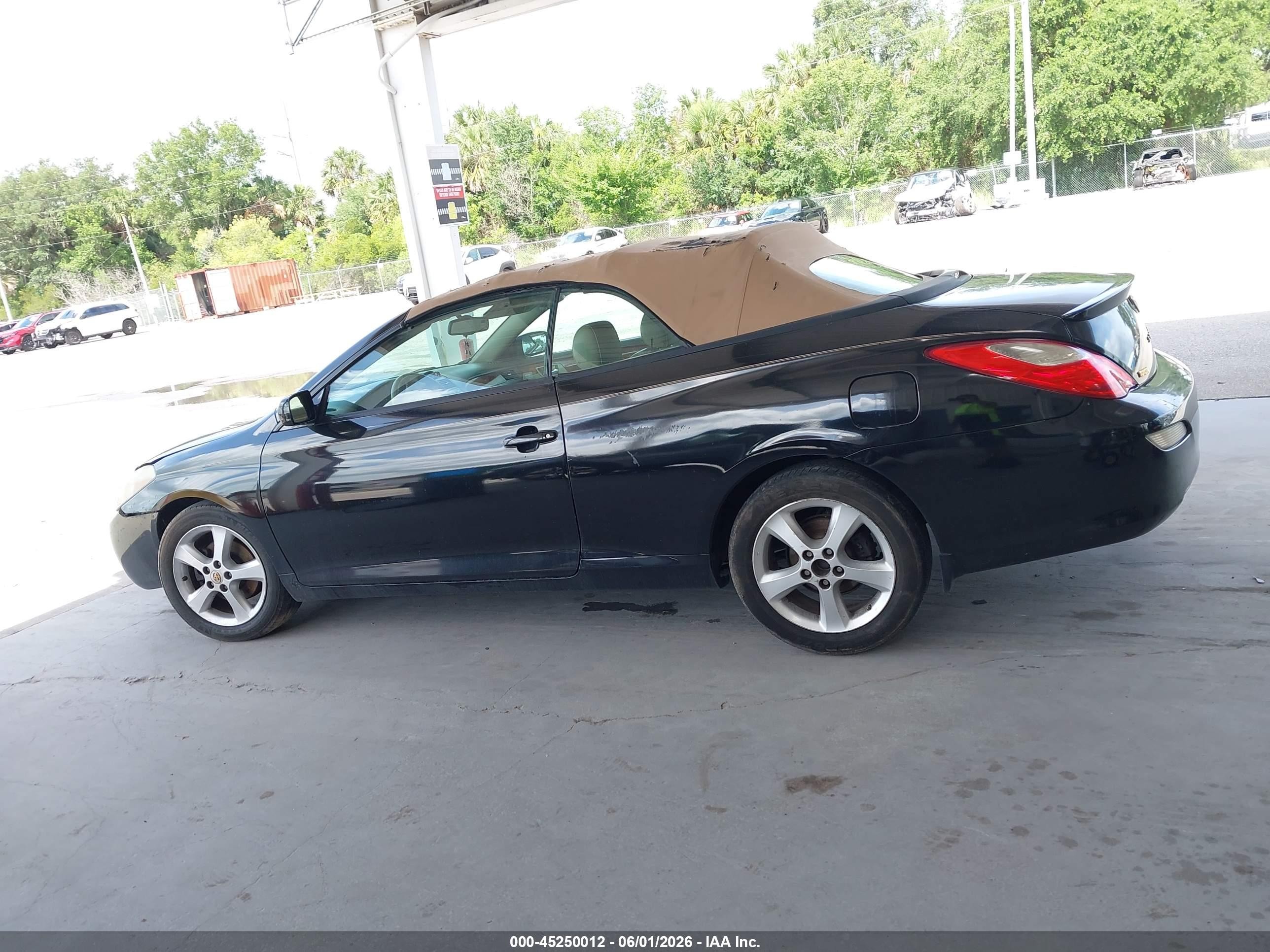 2008 Toyota Camry Solara Sle Black vin: 4T1FA38P68U150883