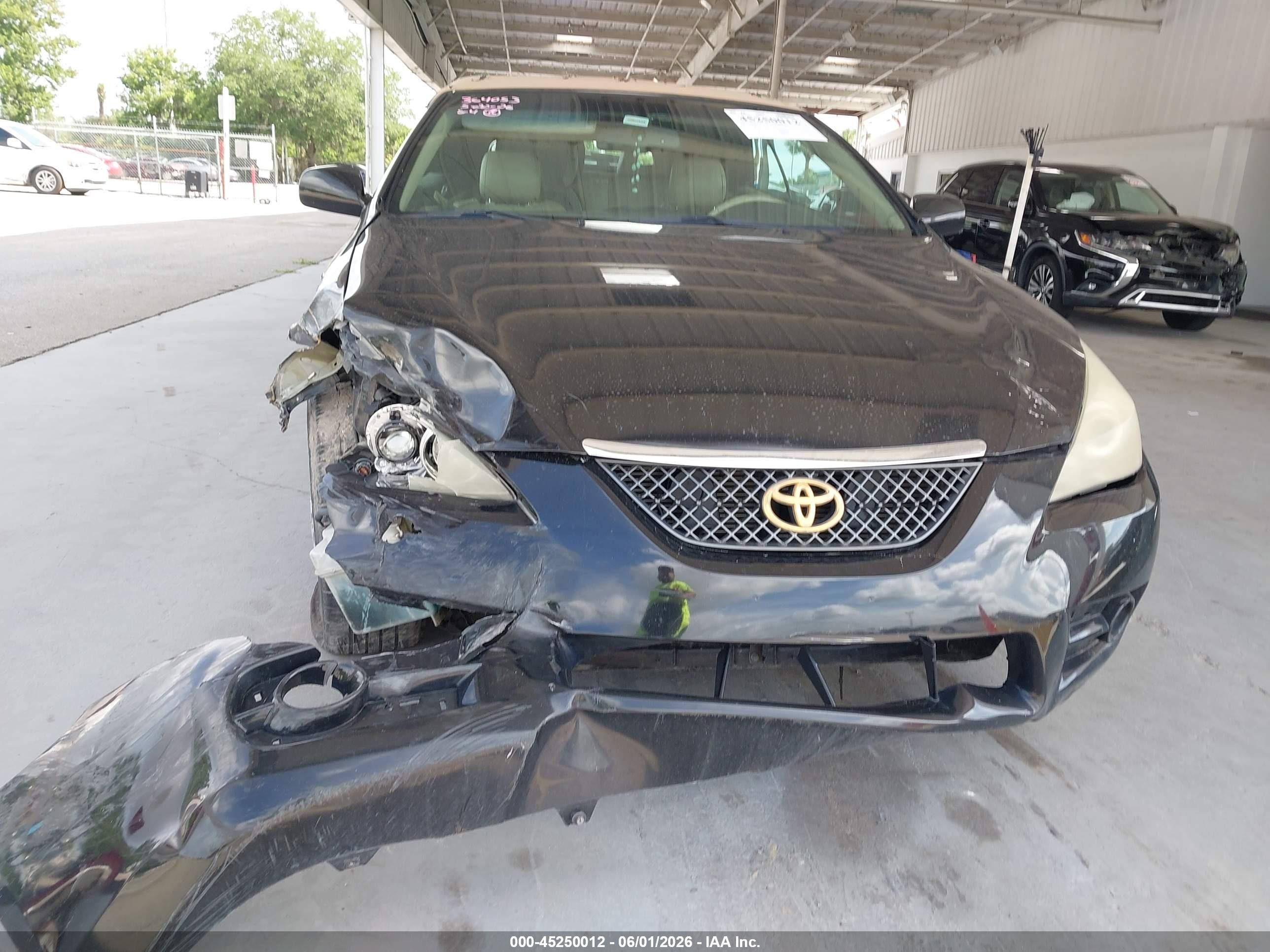 2008 Toyota Camry Solara Sle Black vin: 4T1FA38P68U150883