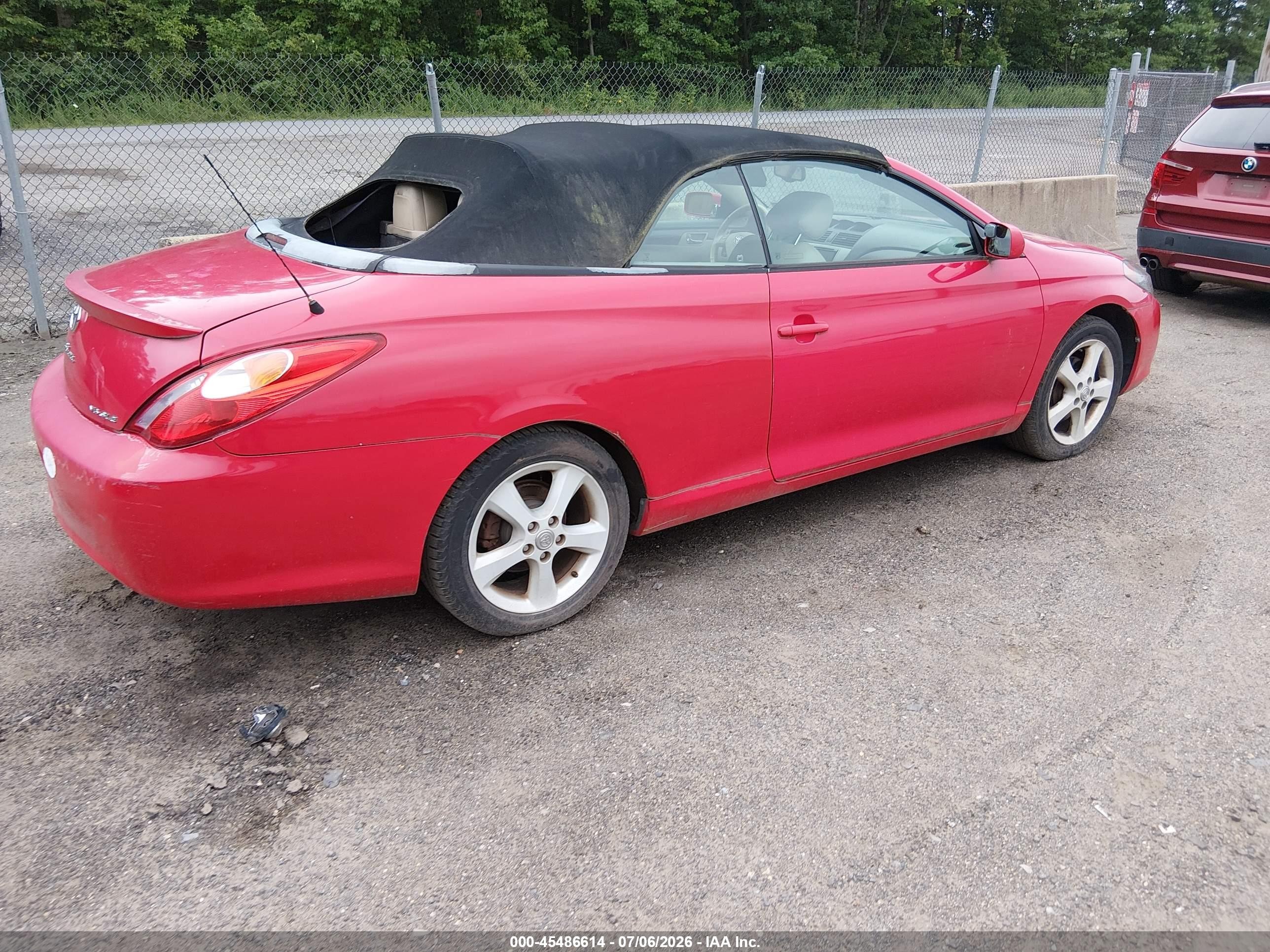 2004 Toyota Camry Solara Sle Red vin: 4T1FA38P74U037809
