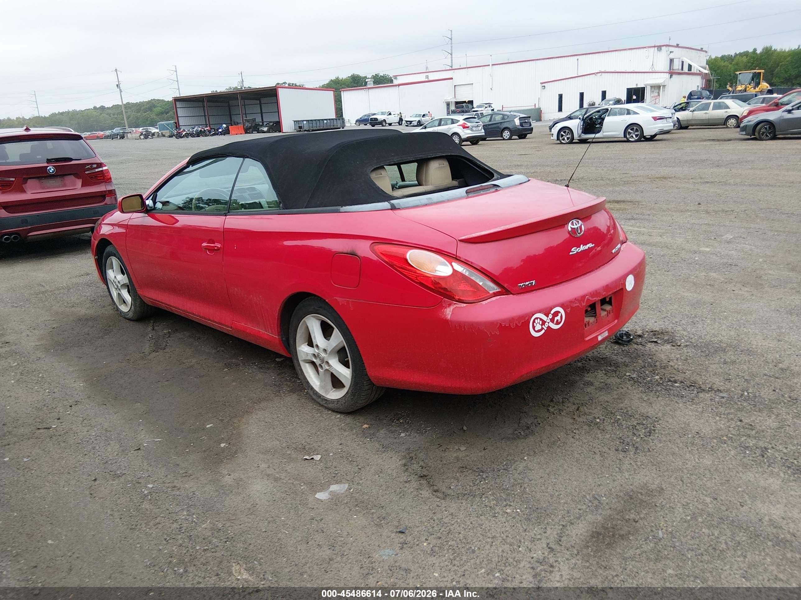 2004 Toyota Camry Solara Sle Red vin: 4T1FA38P74U037809