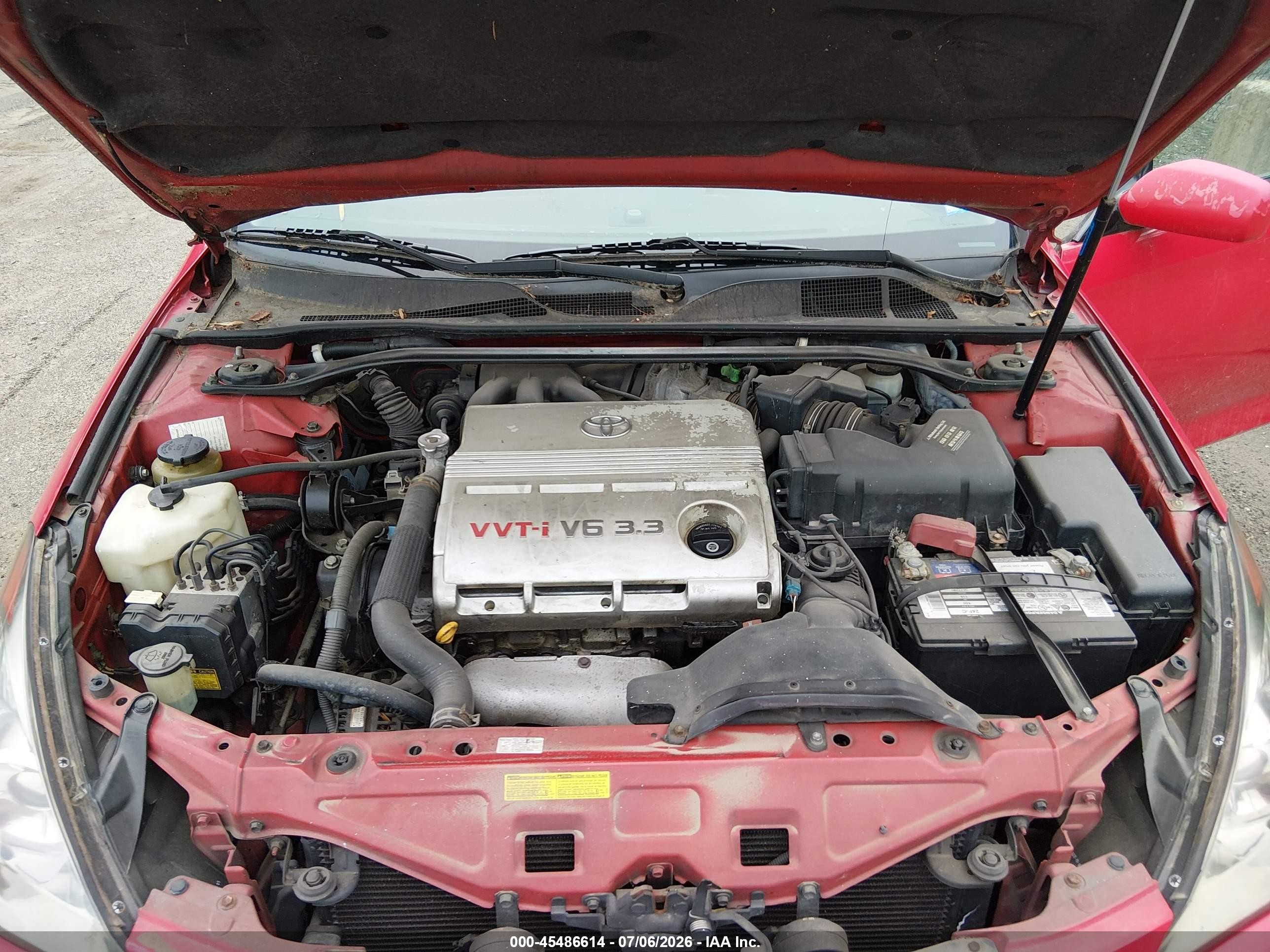 2004 Toyota Camry Solara Sle Red vin: 4T1FA38P74U037809