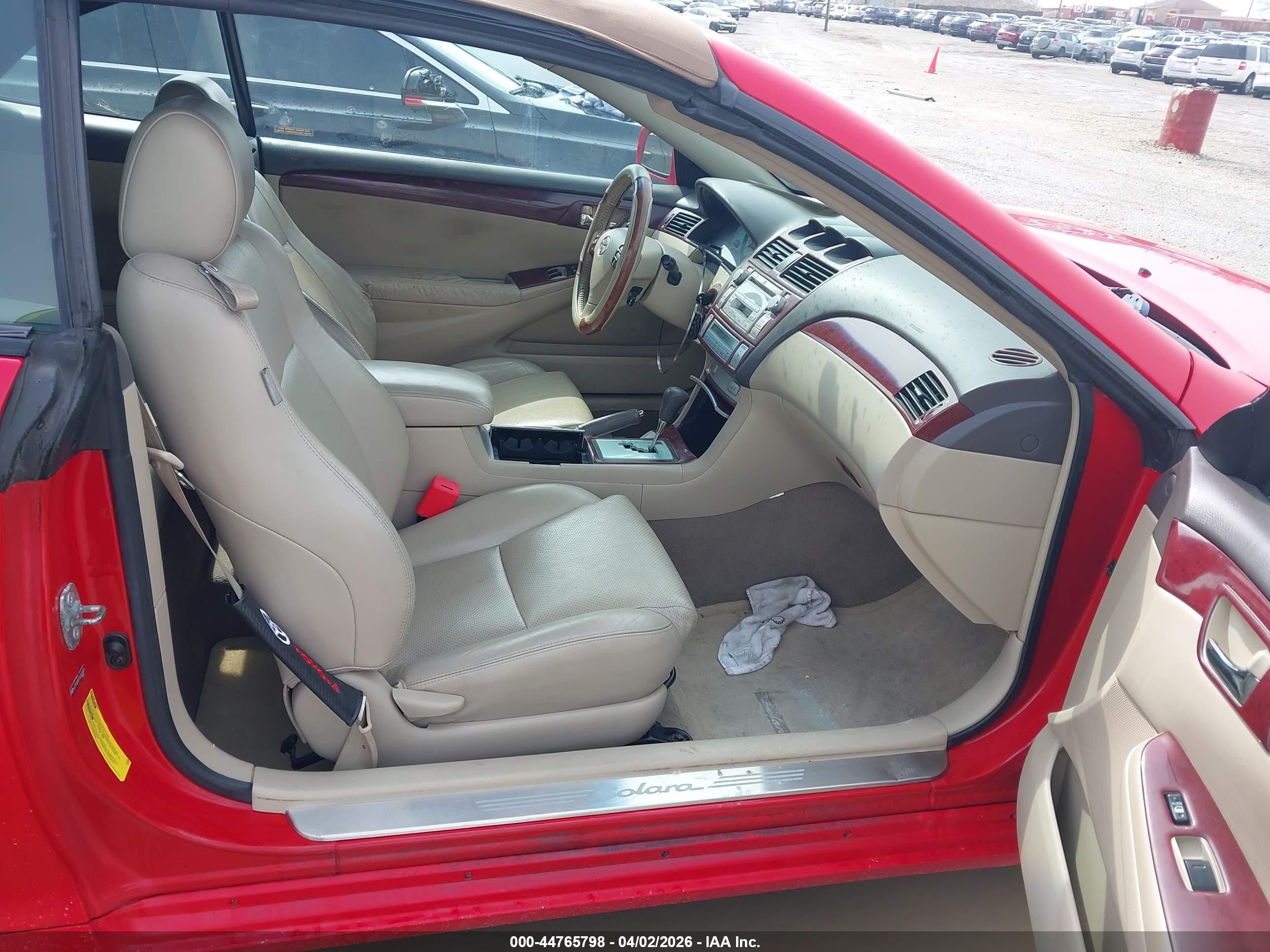 2005 Toyota Camry Solara Sle Red vin: 4T1FA38P75U053879