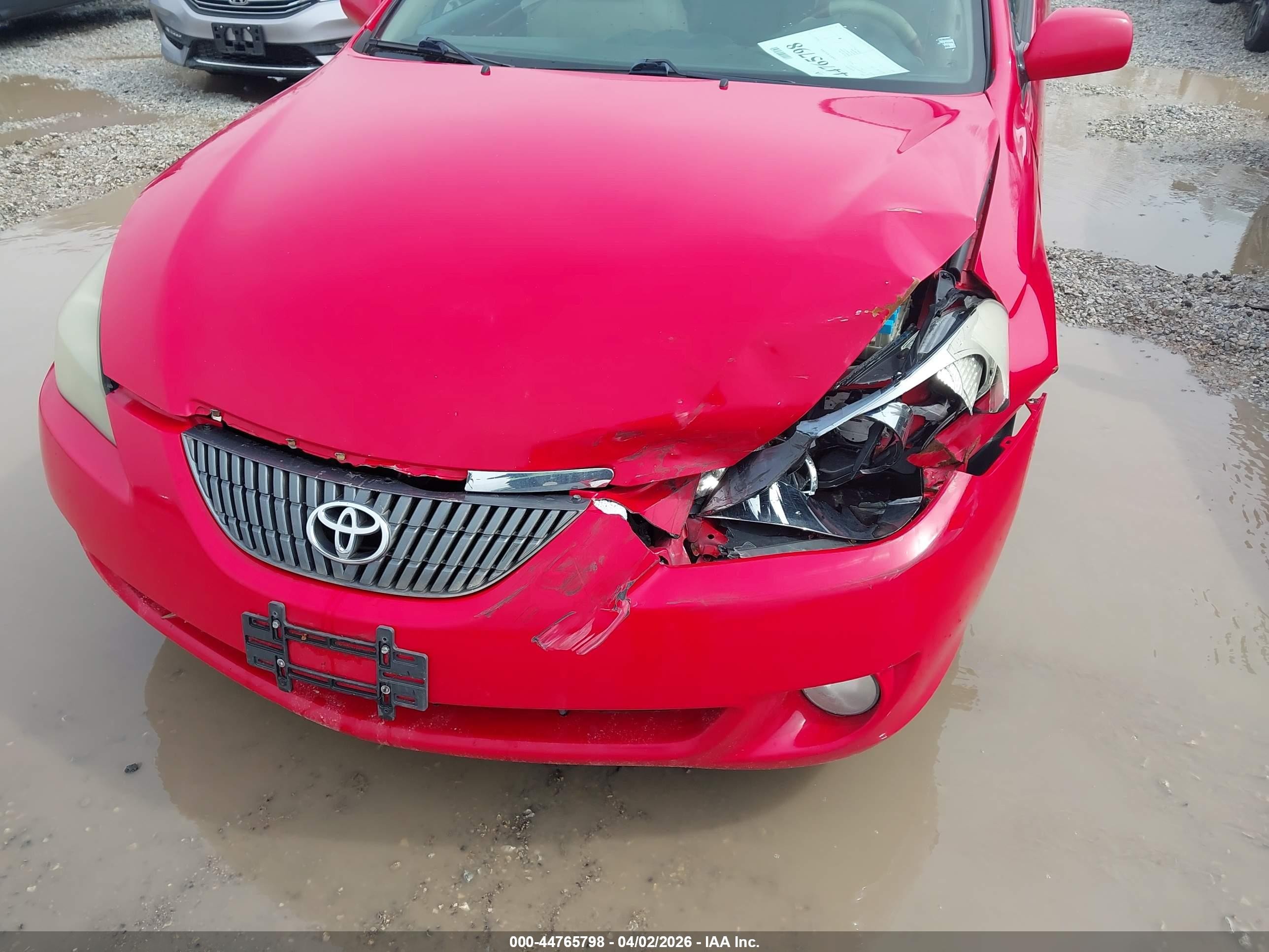 2005 Toyota Camry Solara Sle Red vin: 4T1FA38P75U053879