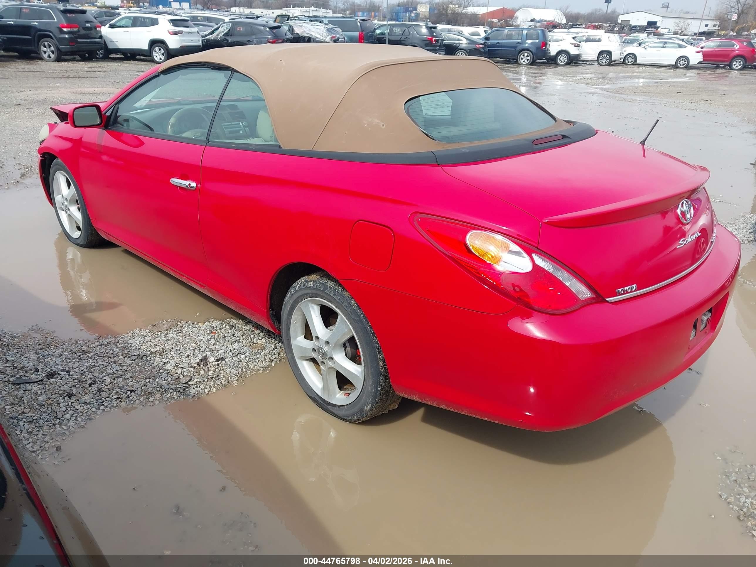 2005 Toyota Camry Solara Sle Red vin: 4T1FA38P75U053879